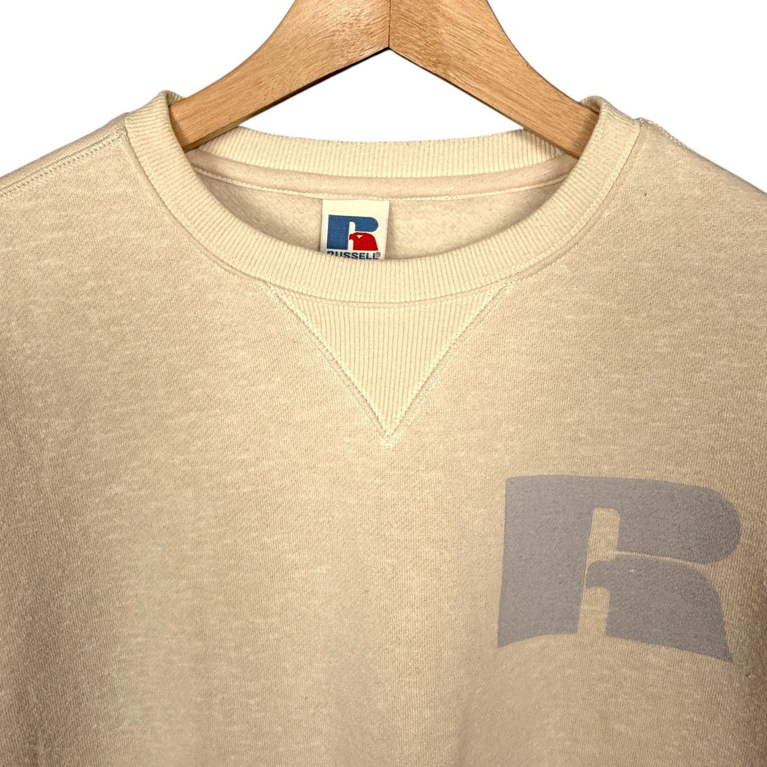 Russell Athletic Vintage 90s Russell Athletic Crewneck Sweatshirt Natural M Size US M / EU 48-50 / 2 - 3 Thumbnail