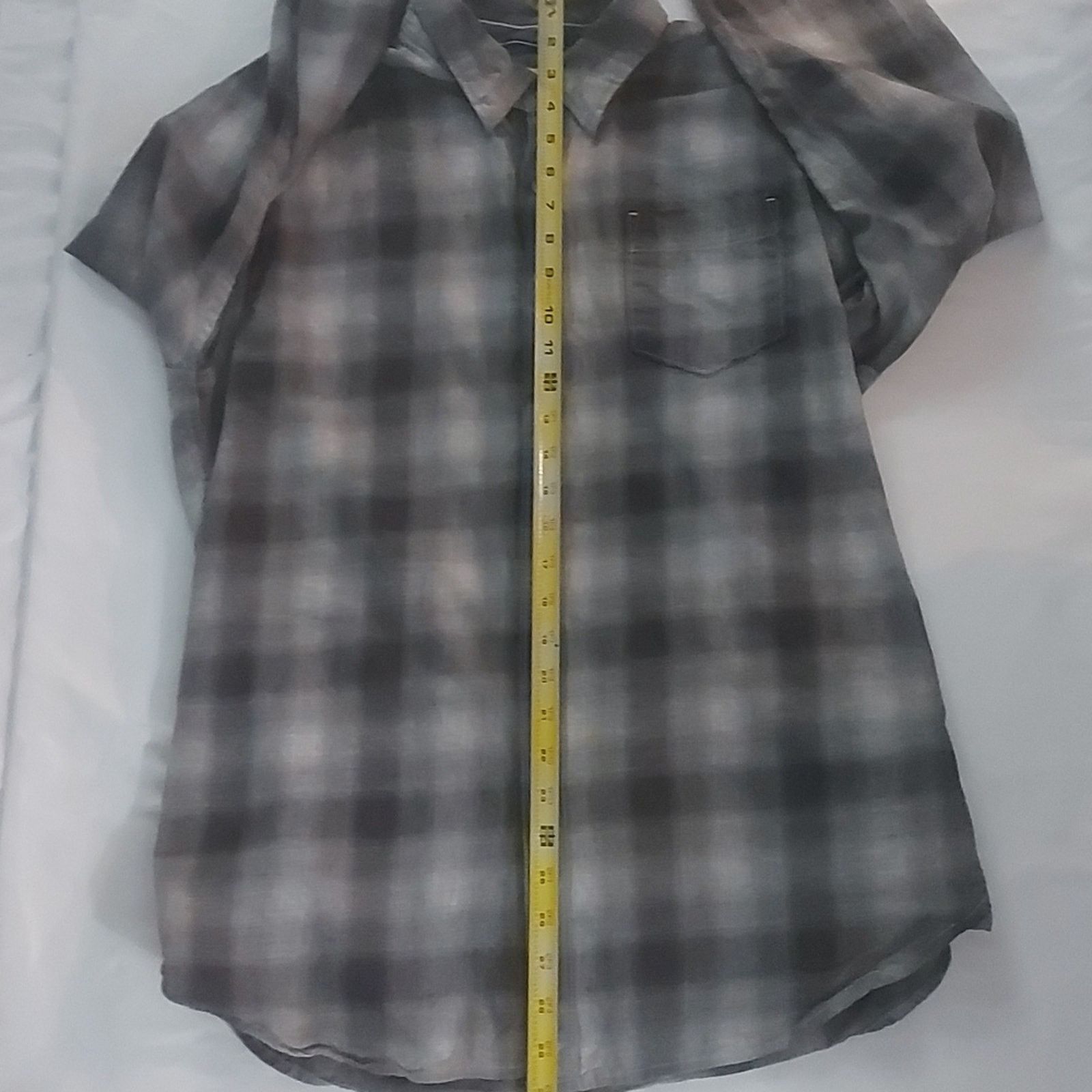 Other Thread & Cloth Gray Plaid Long Sleeve Button Down L Size US L / EU 52-54 / 3 - 6 Thumbnail