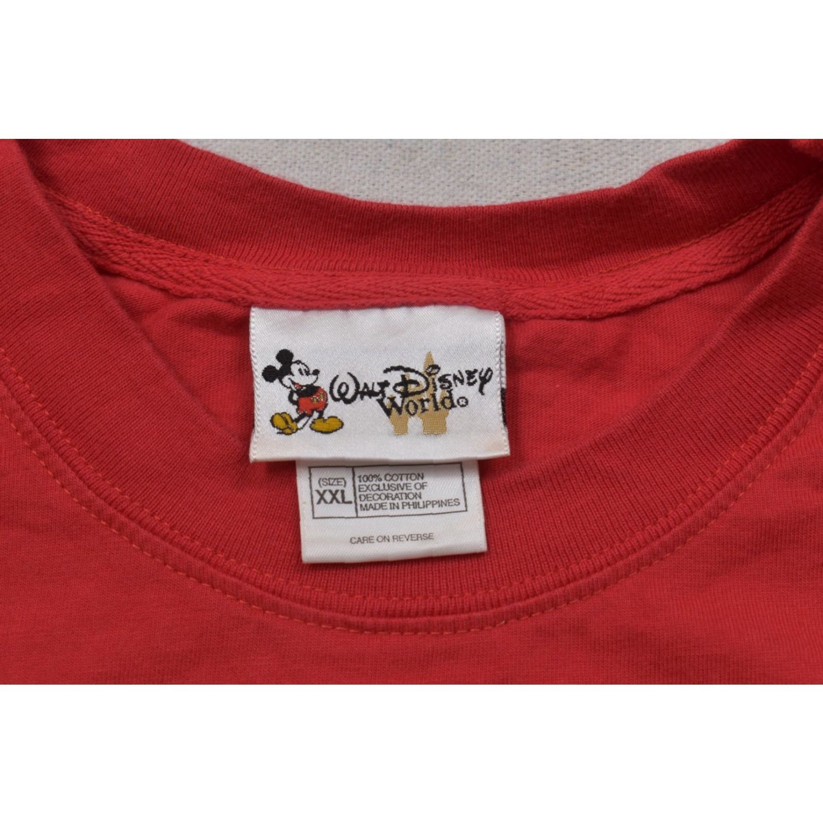 Disney Walt Disney World Mickey Mouse and Friends Embroidered Red T-Shirt XXL Men Crew Neck Short Sleeve Cotton Embroidered Disney Shirt 2XL Top Size US XXL / EU 58 / 5 - 8 Thumbnail
