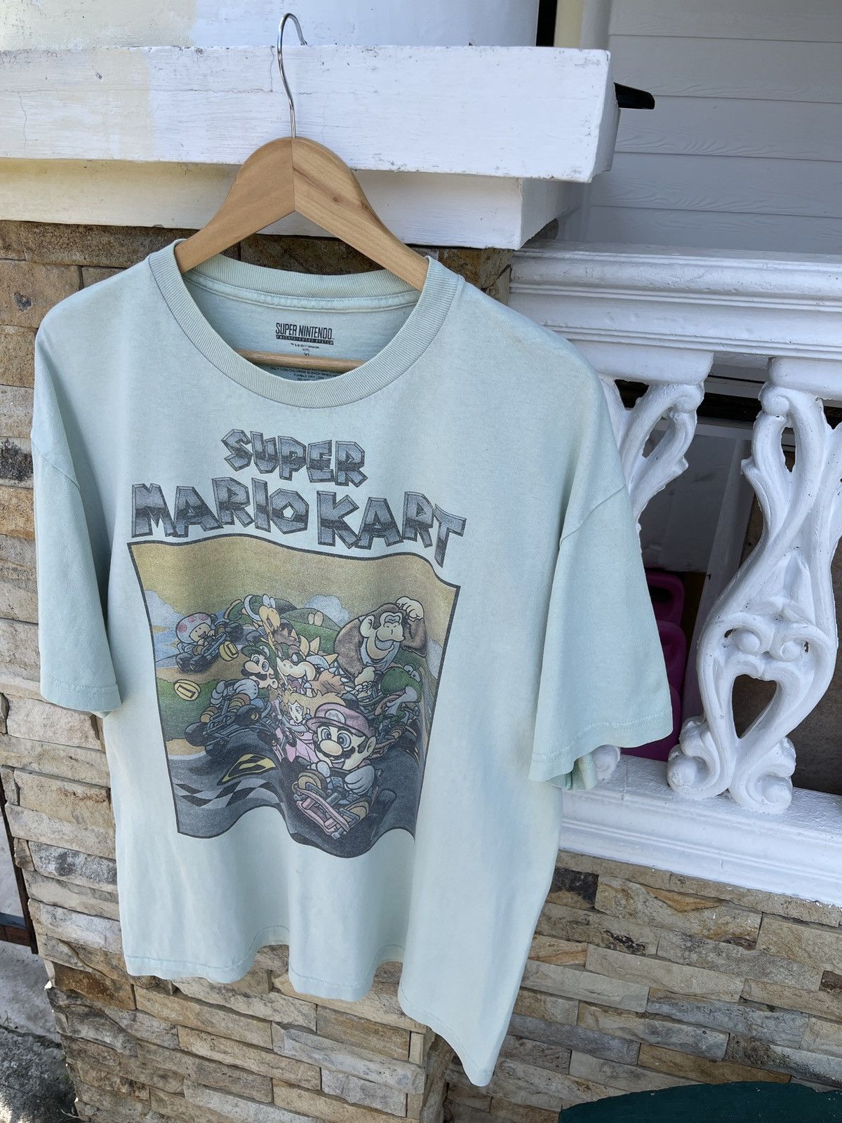 Cartoon Network × Nintendo × Vintage Last Drop🔥Rare🔥Vintage NINTENDO SUPER MARIO KART T-Shirt Size US XL / EU 56 / 4 - 4 Thumbnail