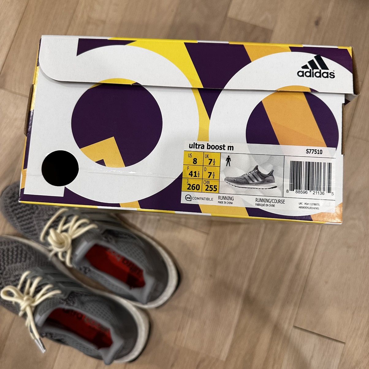 Adidas Adidas ultra boost wool grey Size US 8 / EU 41 - 7 Thumbnail