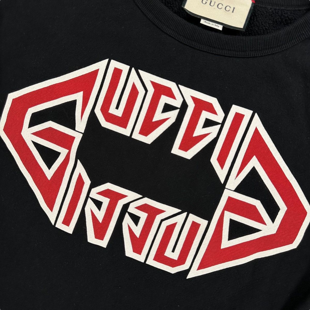 Gucci gucci size xs sweatshirt black rocker graphic print logo Size US XS / EU 42 / 0 - 7 Thumbnail