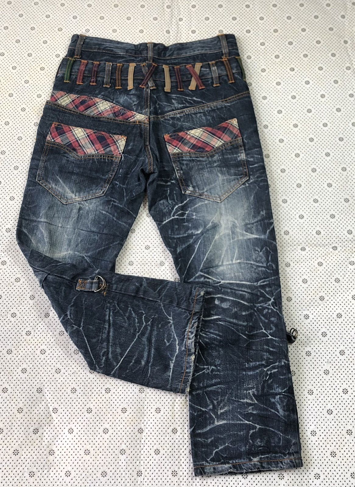 Hysteric Glamour × Japanese Brand Nylaus flared bondage jeans Size US 31 - 4 Thumbnail