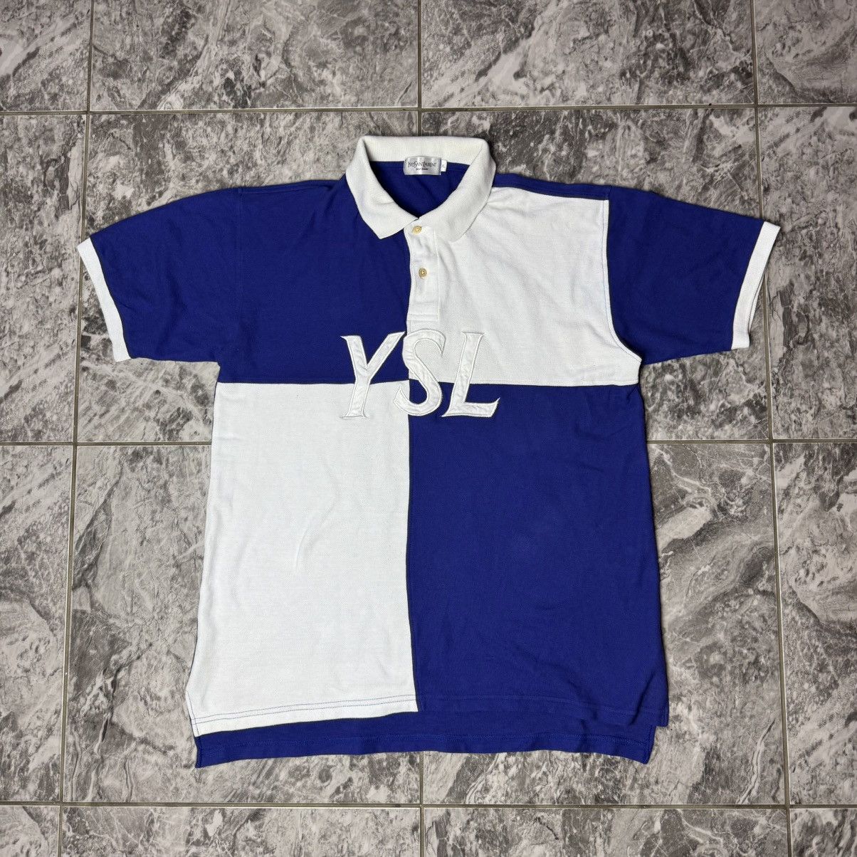 Vintage × Yves Saint Laurent Vintage Yves Saint Laurent Polo Tee Size US XL / EU 56 / 4 - 1 Thumbnail