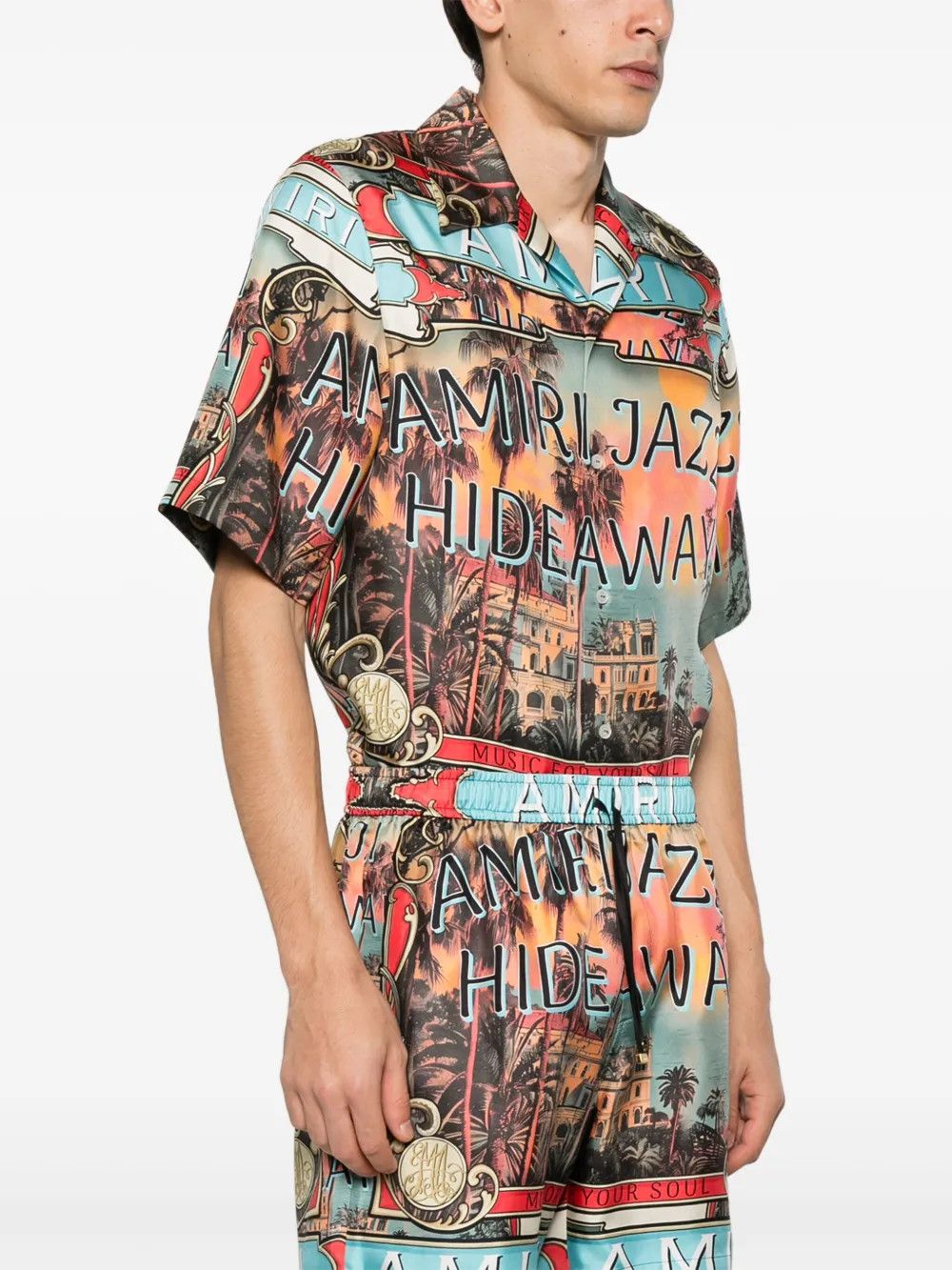 Amiri o1h1sh10525 Jazz Hideaway Camp Shirt in Multicolor Size US L / EU 52-54 / 3 - 3 Thumbnail