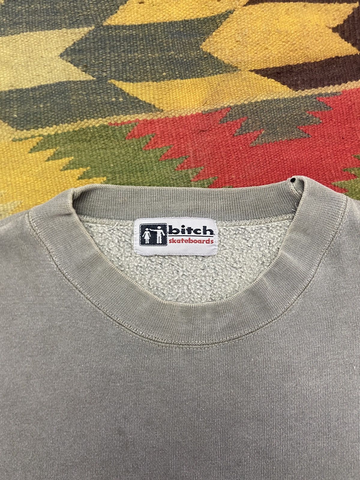 Japanese Brand × Vintage 🔥NEED GONE🔥 90’s BITCH SKATEBOARD BRAND CREW NECK SWEATER Size US M / EU 48-50 / 2 - 3 Thumbnail