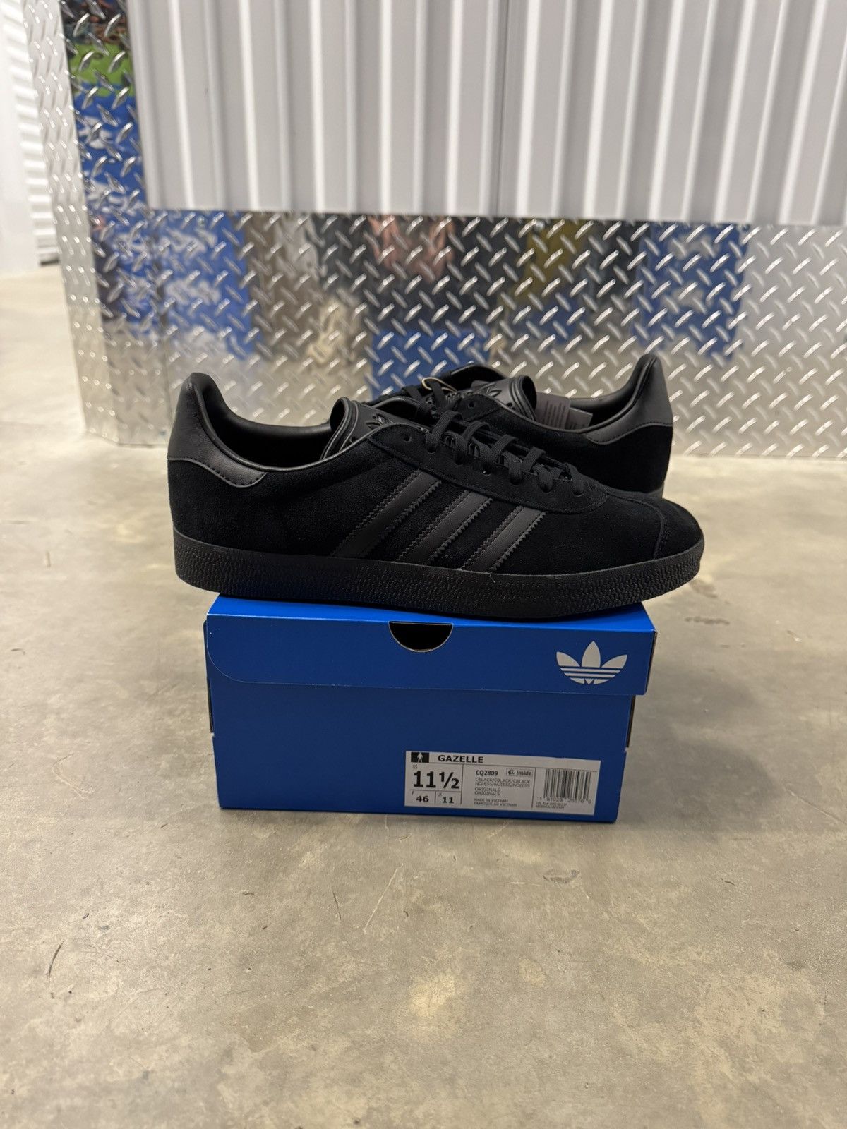 Adidas Adidas Gazelle Triple Black Size 11.5 Size US 11.5 / EU 44-45 - 1 Thumbnail