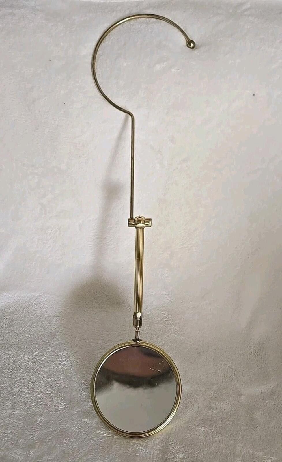 Unknown London Mid-Century French Gilt Brass Table Mirror Rare Adjustable Size ONE SIZE - 3 Thumbnail