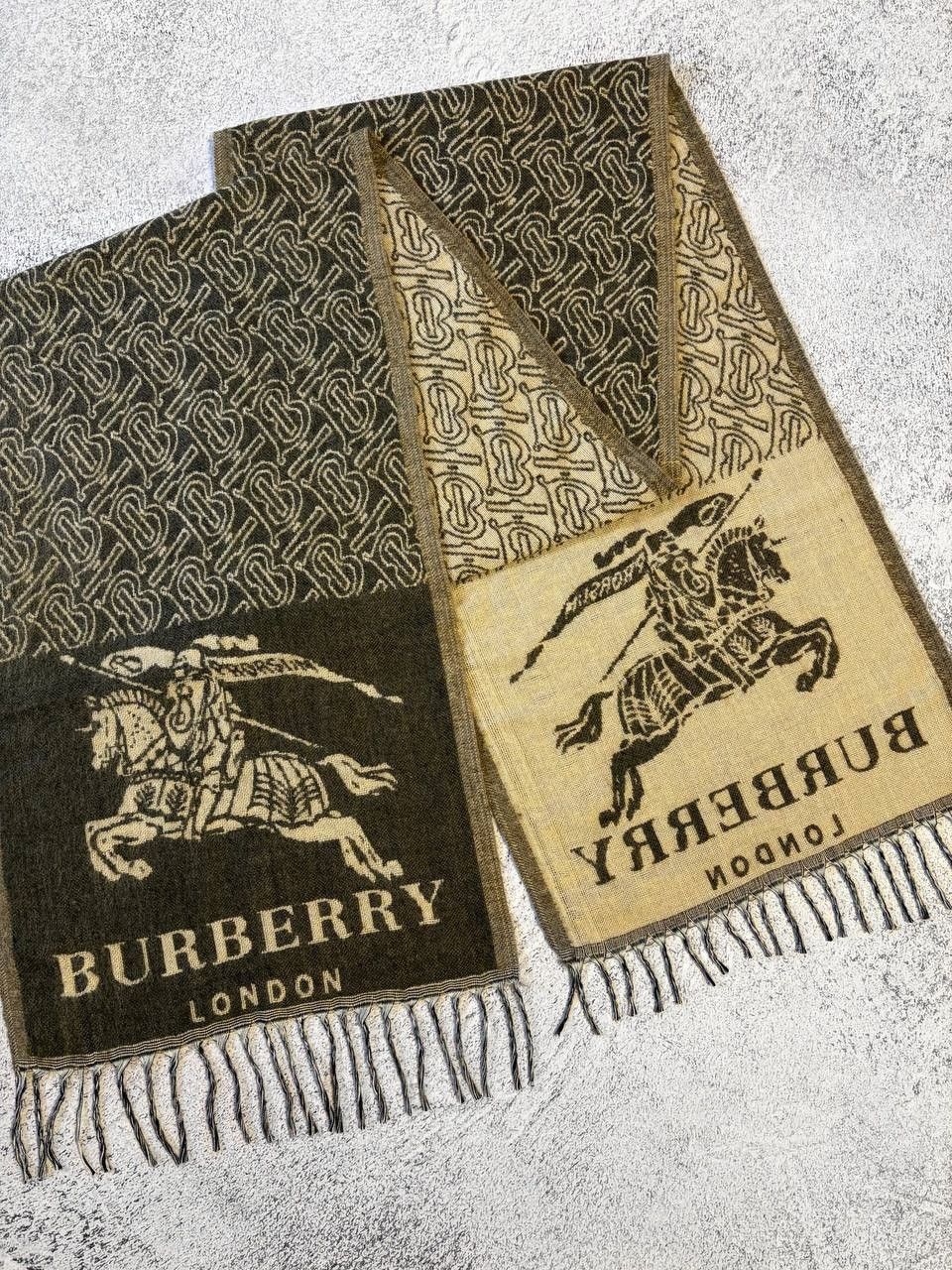 Burberry Prorsum Burberry Prorsum Equestrian Knight Big Logo Monogram Scarf Size ONE SIZE - 6 Thumbnail
