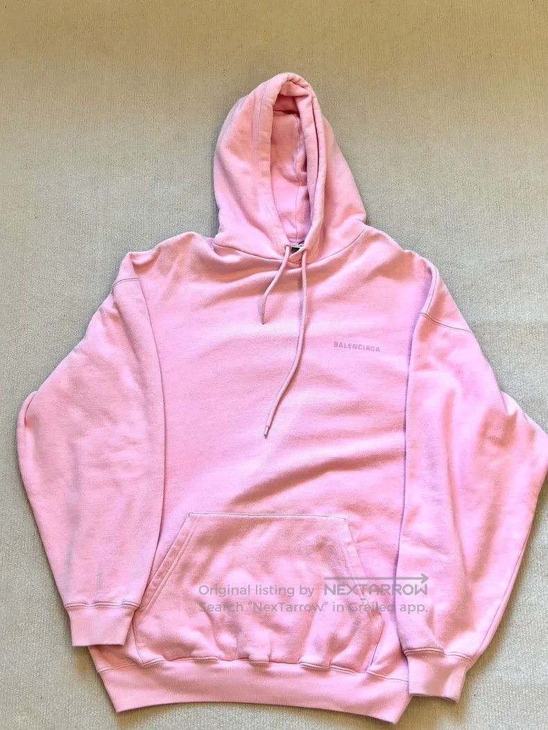 Balenciaga Balenciaga Pink Embroidered Letter Hoodie Size US XS / EU 42 / 0 - 1 Thumbnail