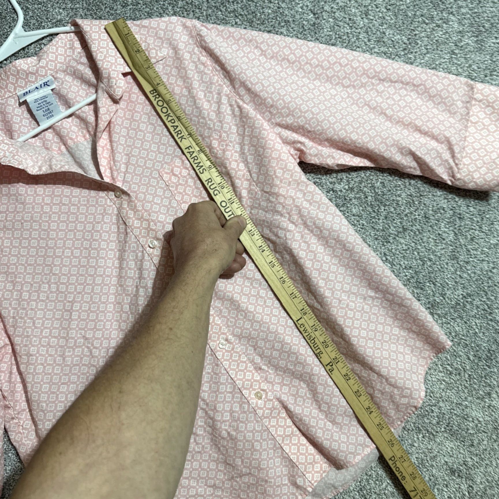 Blair Blair Top Womens Large Cottagecore Office Pastel Dainty Preppy Retro Button Up Size L / US 10 / IT 46 - 2 Thumbnail