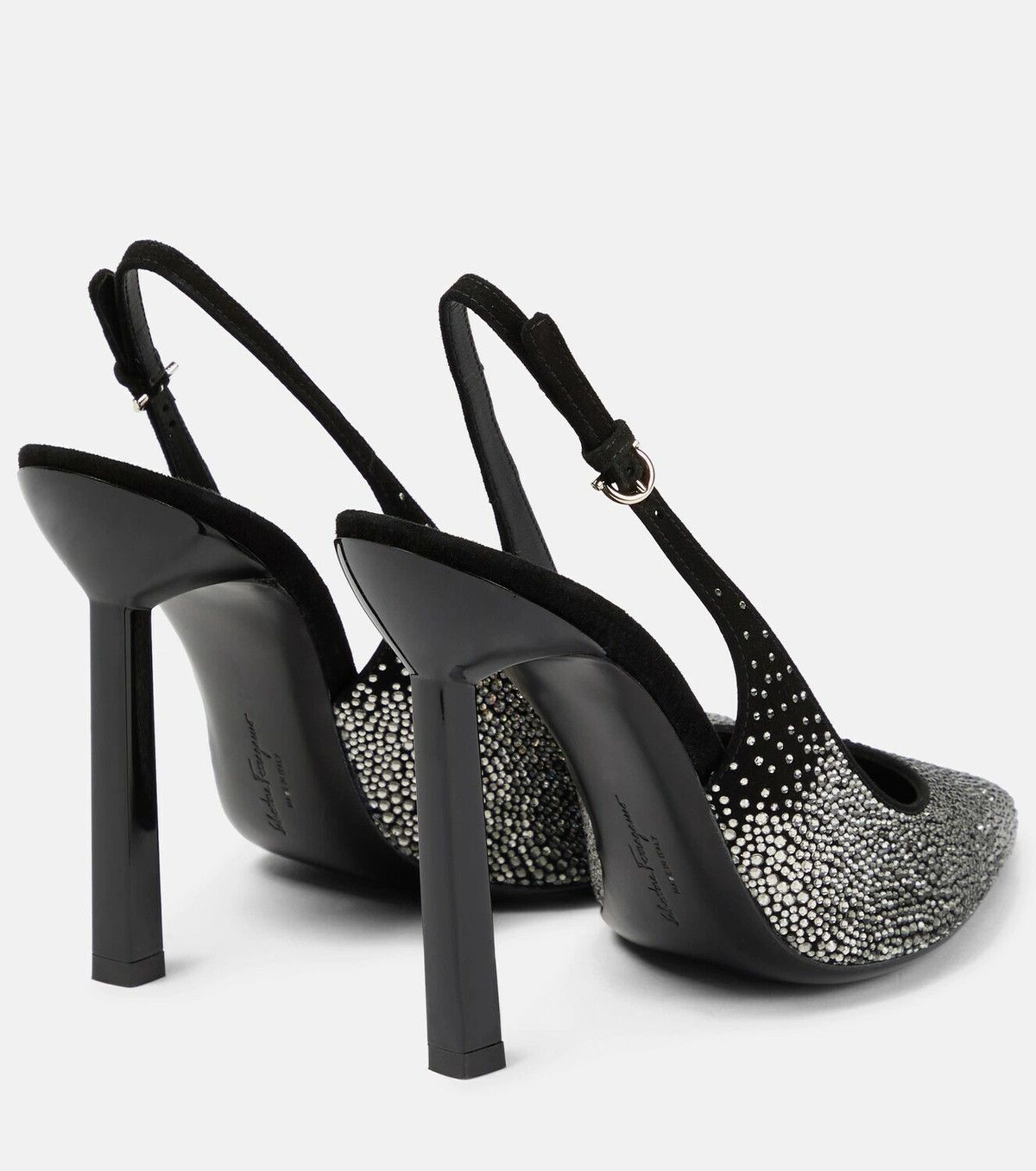 Salvatore Ferragamo o1y0426 Geometric Heel Pumps in Black Size US 6.5 / IT 36.5 - 2 Thumbnail