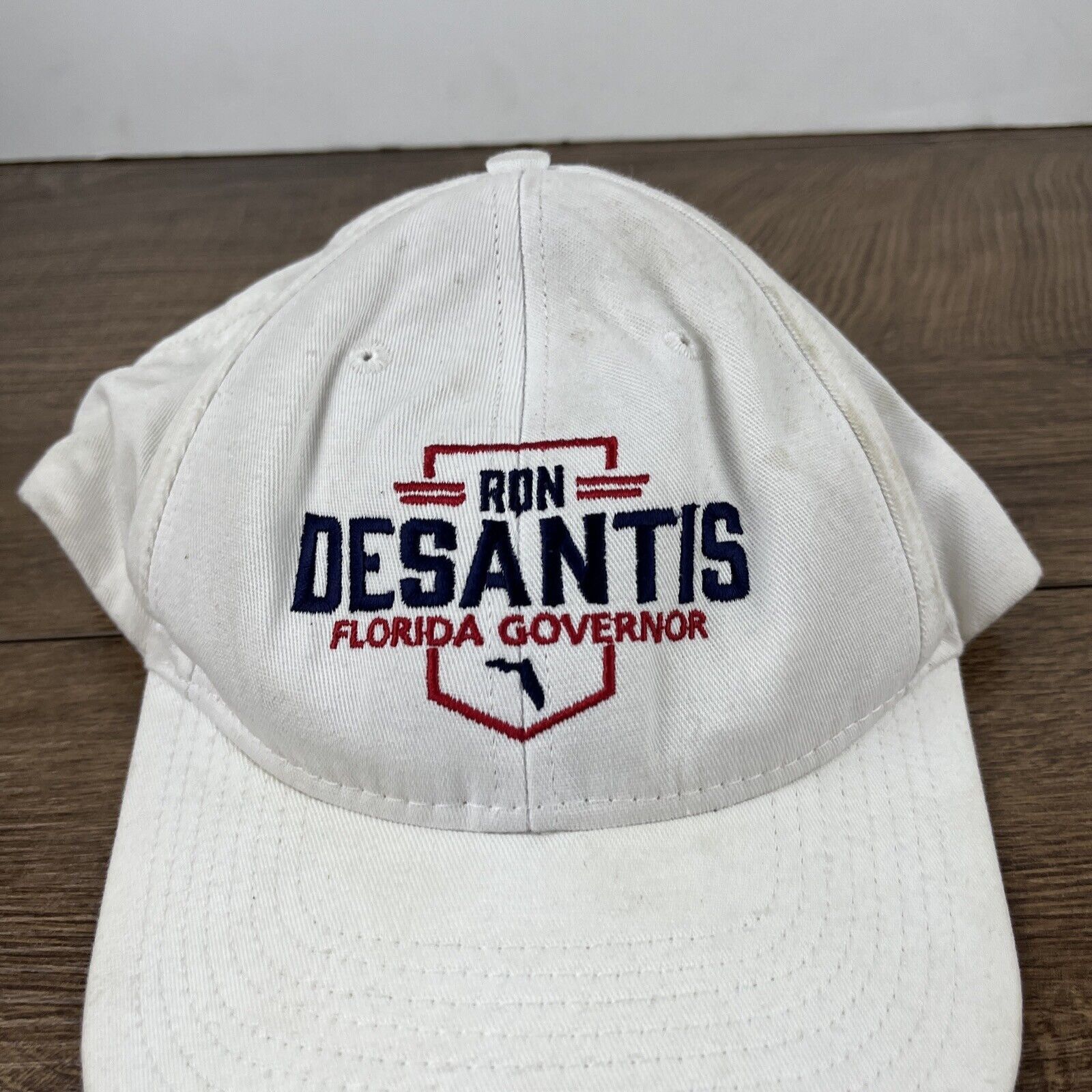 Other Ron Desantis Hat Florida Governor White Hat Adjustable Adult Size ONE SIZE - 7 Thumbnail