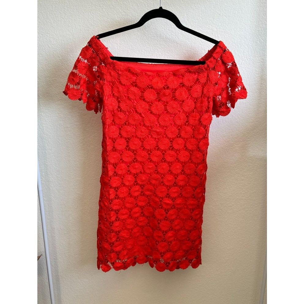 Trina Turk Trina Turk Merengue Daisy Off The Shoulder Dress Small Size S / US 4 / IT 40 - 4 Thumbnail