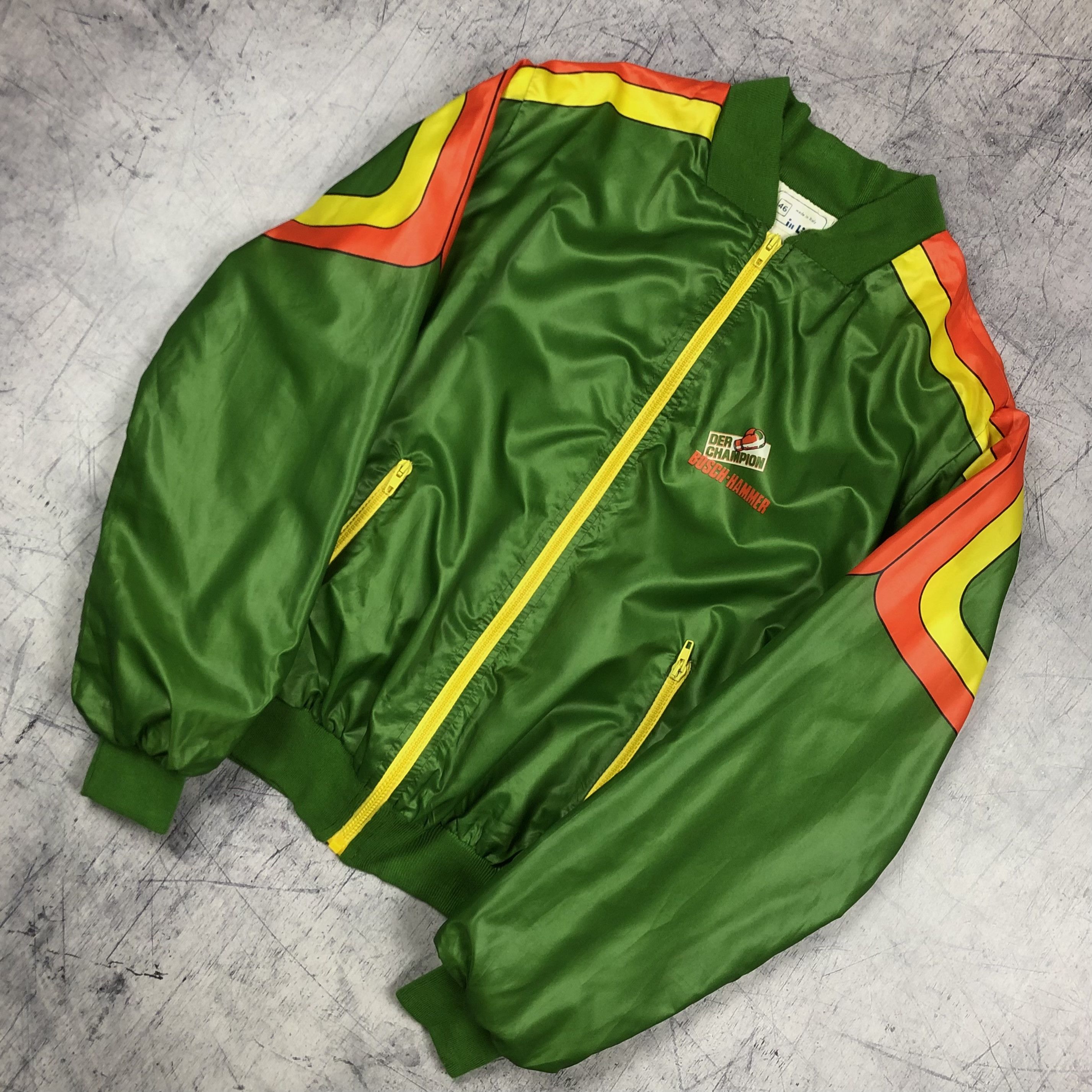 Vintage Vintage Bosch Hammer Nylon Bomber Jacket Size US M / EU 48-50 / 2 - 2 Thumbnail