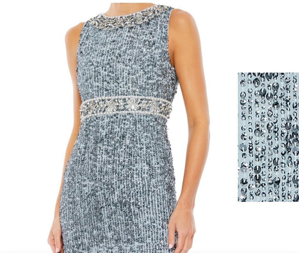 Mac Duggal Women's Mac duggal Blue Sequin Dress Size 2 Size XS / US 0-2 / IT 36-38 - 3 Thumbnail