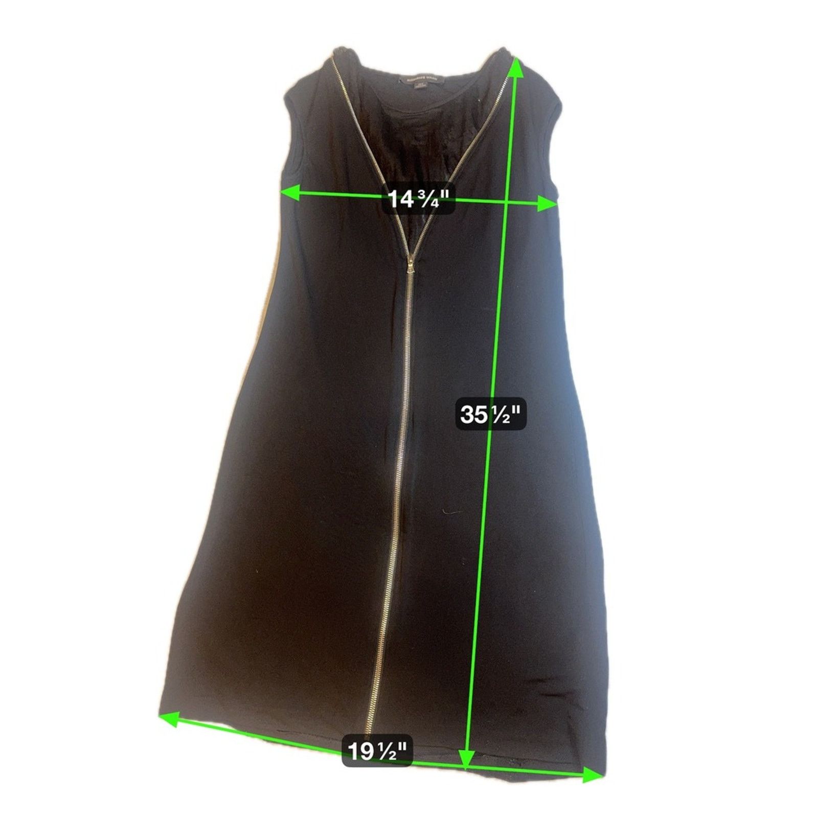 Alexander Wang Alexander Wang Black Mini Dress Gold Zipper Detail Size 8 Size M / US 6-8 / IT 42-44 - 6 Thumbnail