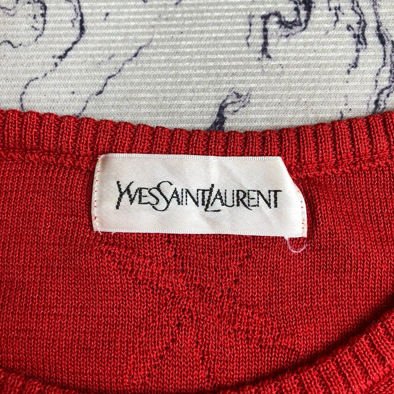 Yves Saint Laurent Vintage 90s Yves Saint Laurent Knit Short Sleeve Top Size M / US 6-8 / IT 42-44 - 5 Thumbnail