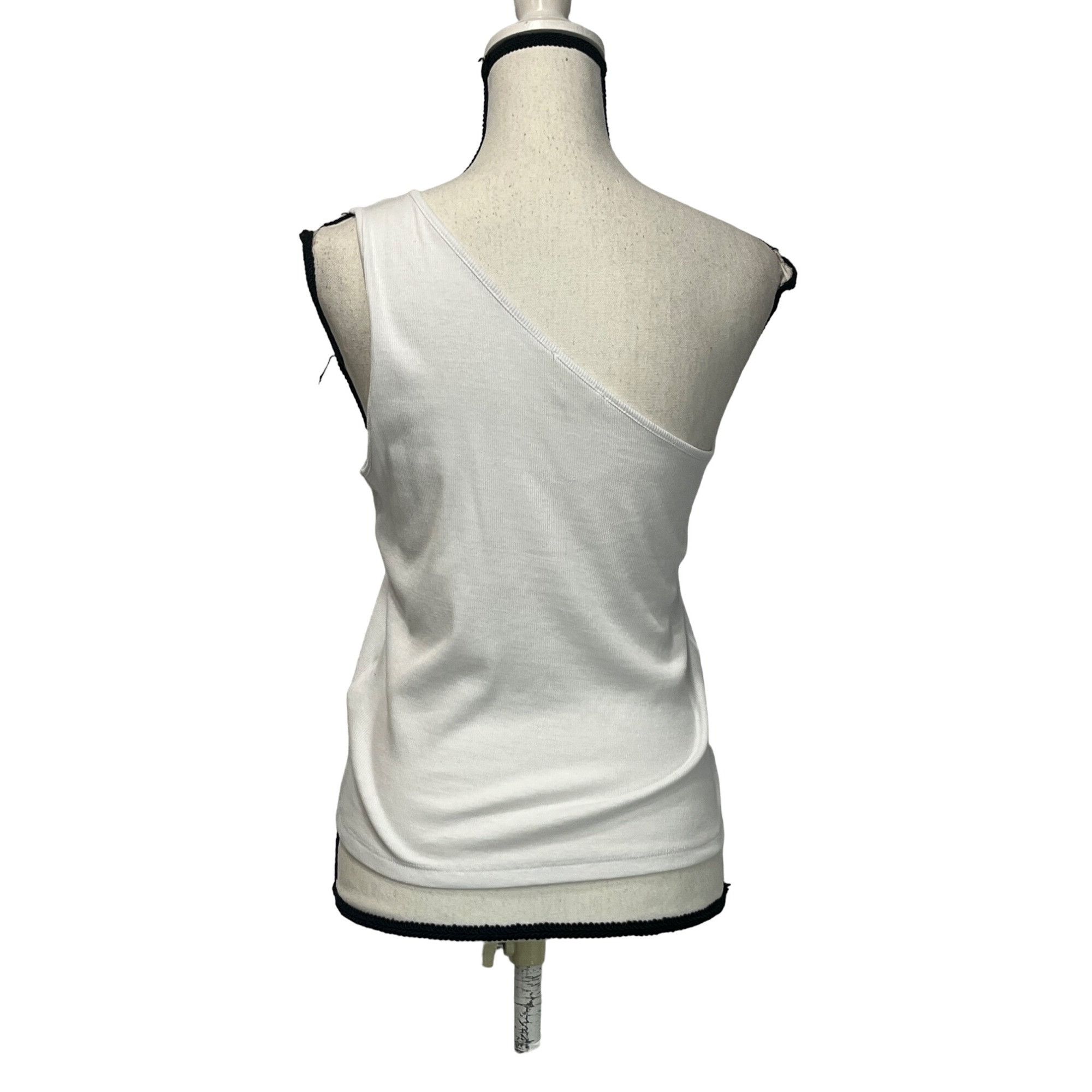 Madewell Madewell women’s Supima Rib One-Shoulder Tank Top, white, XL Size XL / US 12-14 / IT 48-50 - 11 Thumbnail