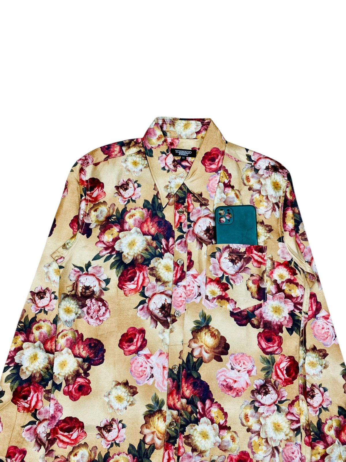 If Six Was Nine × Le Grande Bleu (L.G.B.) × Tornado Mart 2000s Tornado Mart - Fantasy Rose Shirt Size US M / EU 48-50 / 2 - 3 Thumbnail