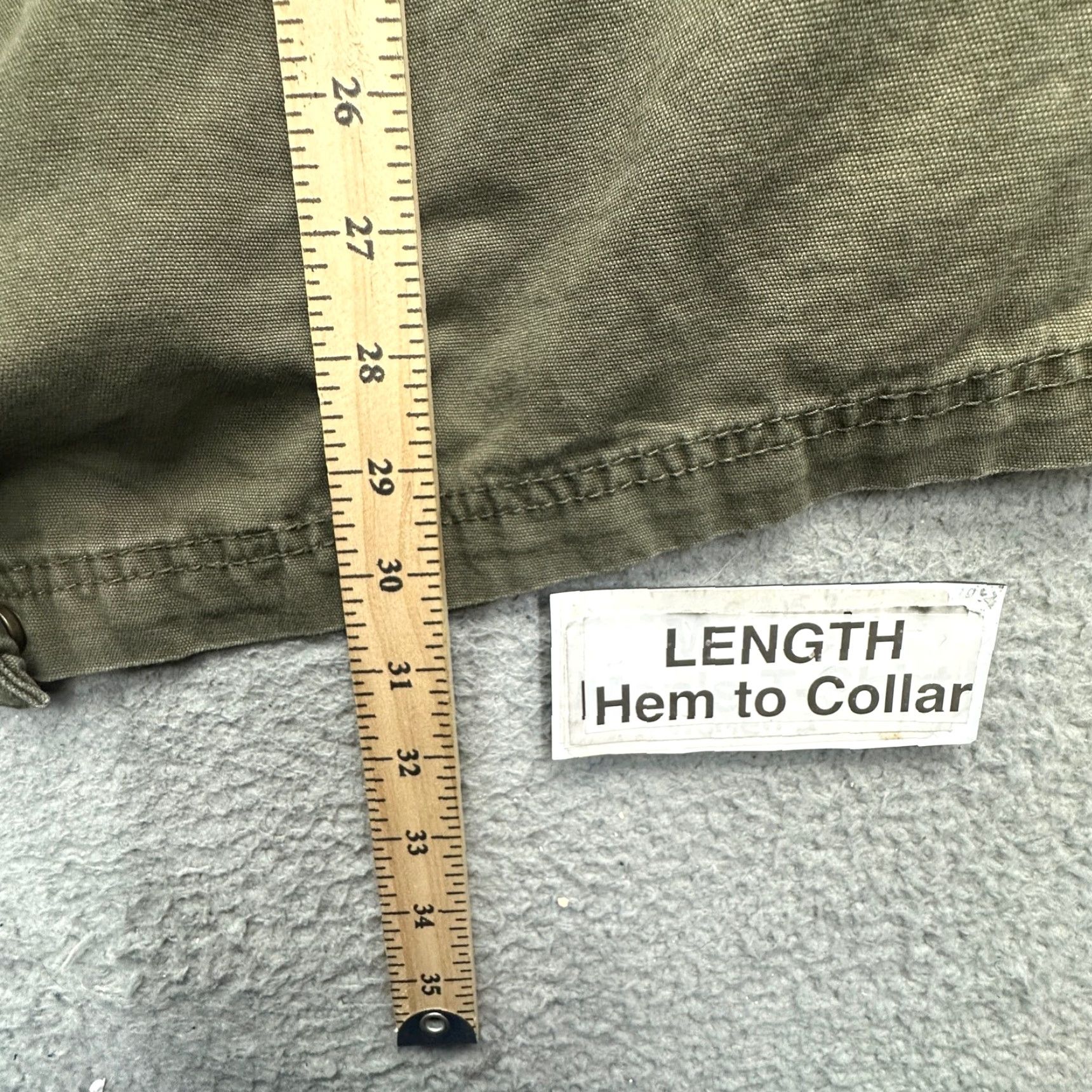 Vintage VINTAGE Ava & Viv Military Jacket Womens 1X Olive Green Pockets Coat Hooded Utility Jacket Size XL / US 12-14 / IT 48-50 - 4 Thumbnail