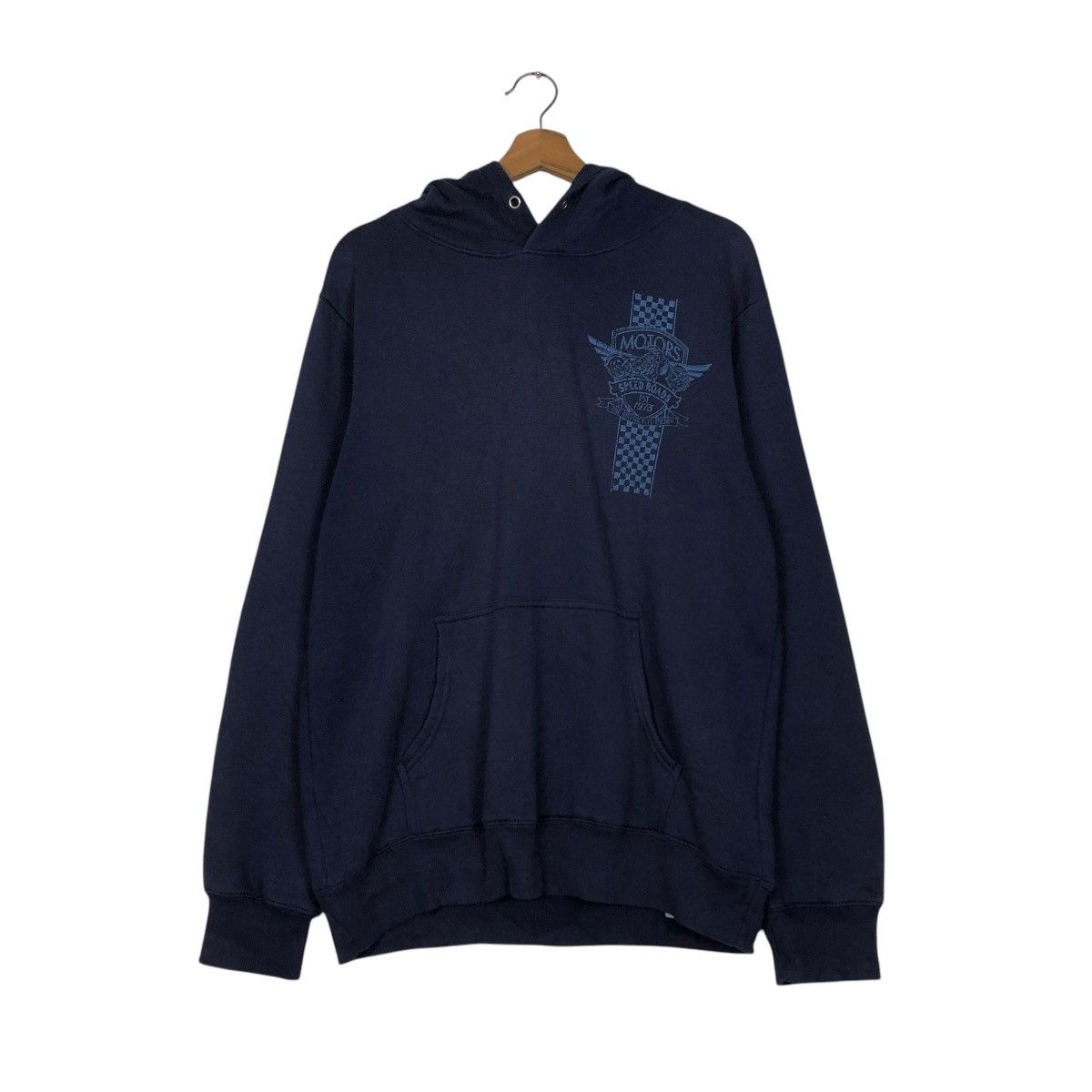 Japanese Brand 🔥VINTAGE HOODIE PULL OVER GARAGE MOTOR SPEED ROAD BIG LOGO Size US L / EU 52-54 / 3 - 14 Thumbnail
