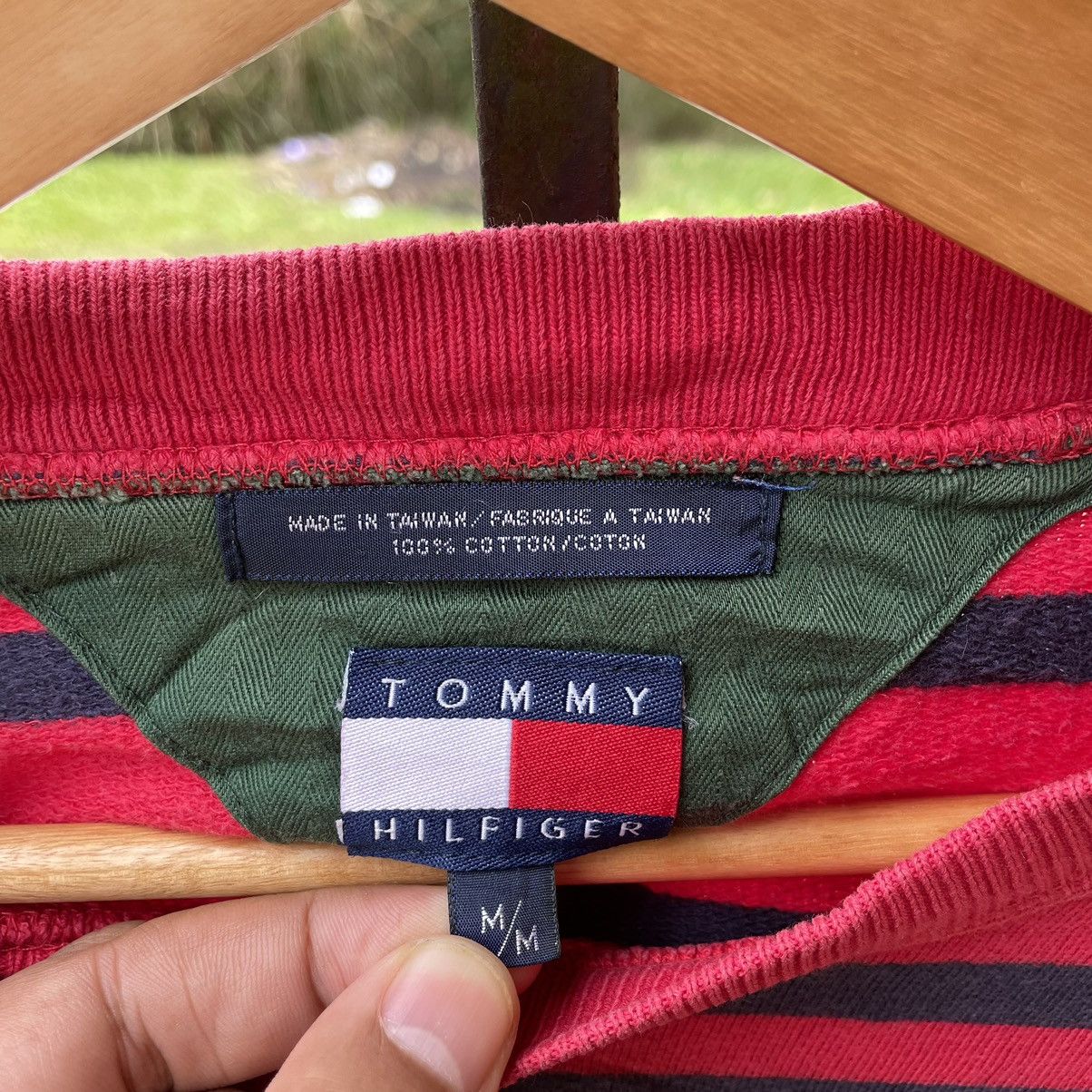 Tommy Hilfiger × Vintage 🔥Vintage Tommy Hilfiger Sailing Gear Striped Sweatshirts Size US M / EU 48-50 / 2 - 11 Thumbnail