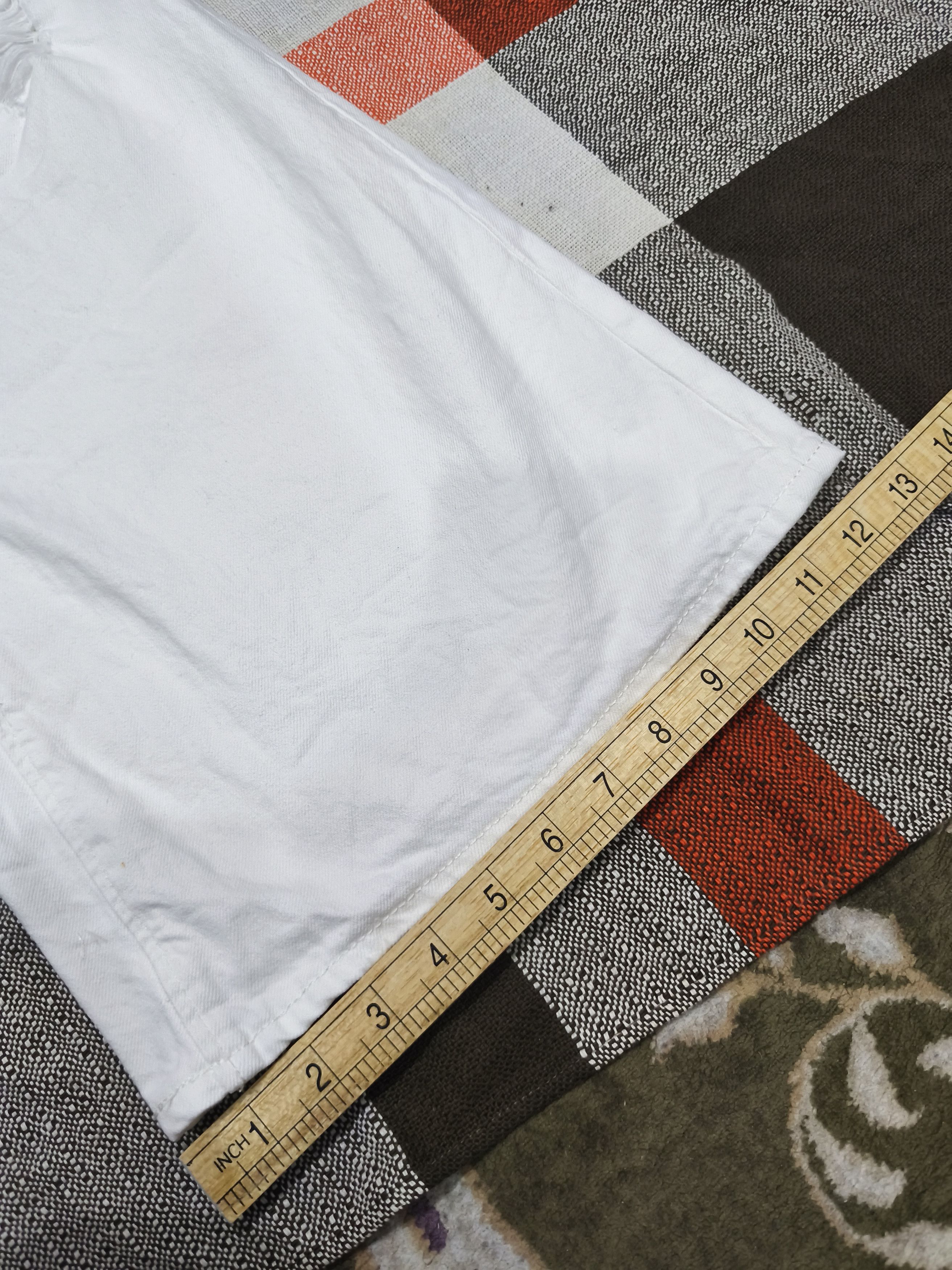 GU Distressed Gu jeans off white wide leg L Size 30" / US 8 / IT 44 - 17 Thumbnail