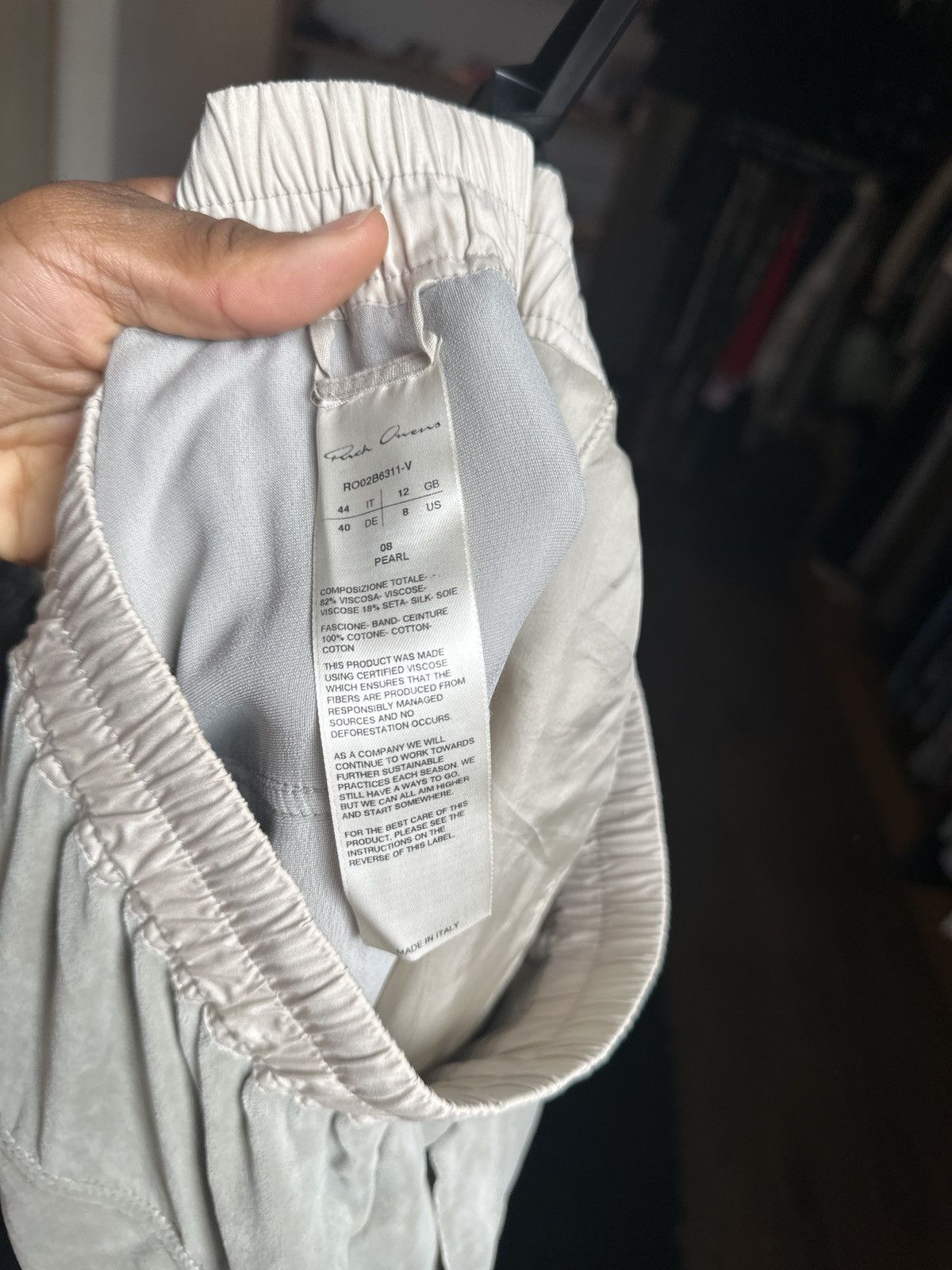 Rick Owens × Rick Owens Drkshdw $1,690 FW22 Strobe Geth Bela sueded trouser Size US 32 / EU 48 - 7 Thumbnail