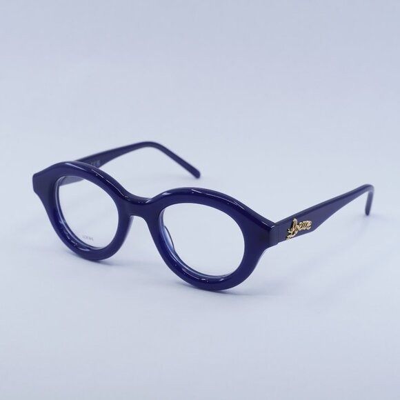 Loewe 🕶️ New Loewe LW50048I 092 Eyeglasses - Shiny Navy Blue Fram Size ONE SIZE - 2 Thumbnail