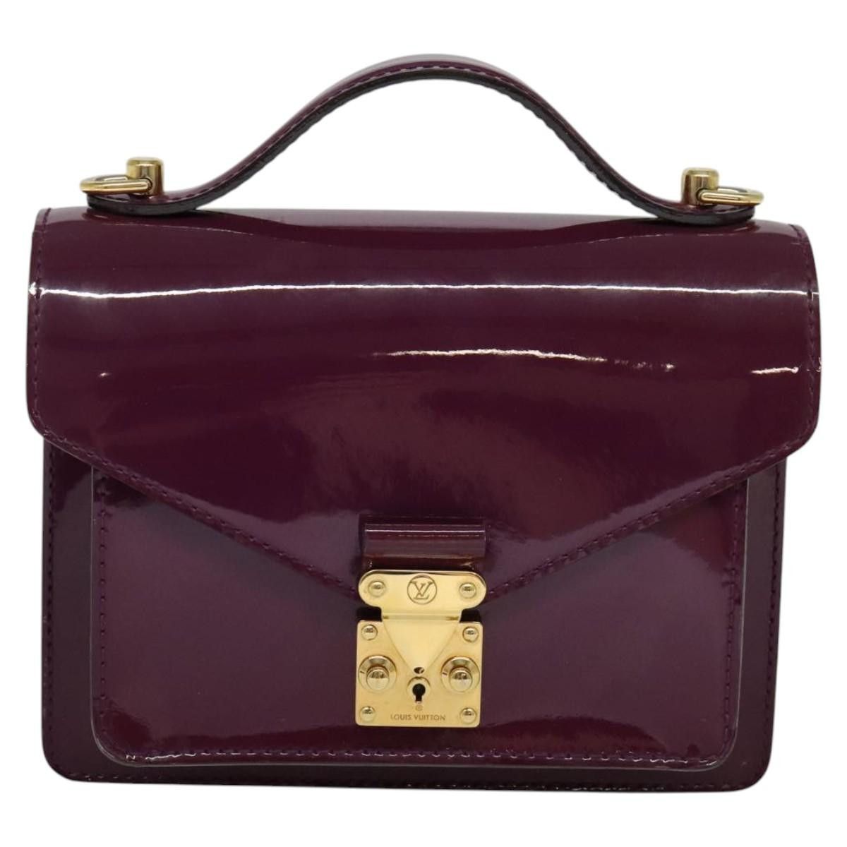Louis Vuitton Monceau Burgundy Patent Leather Handbag (Pre-Owned) Size ONE SIZE - 1 Thumbnail