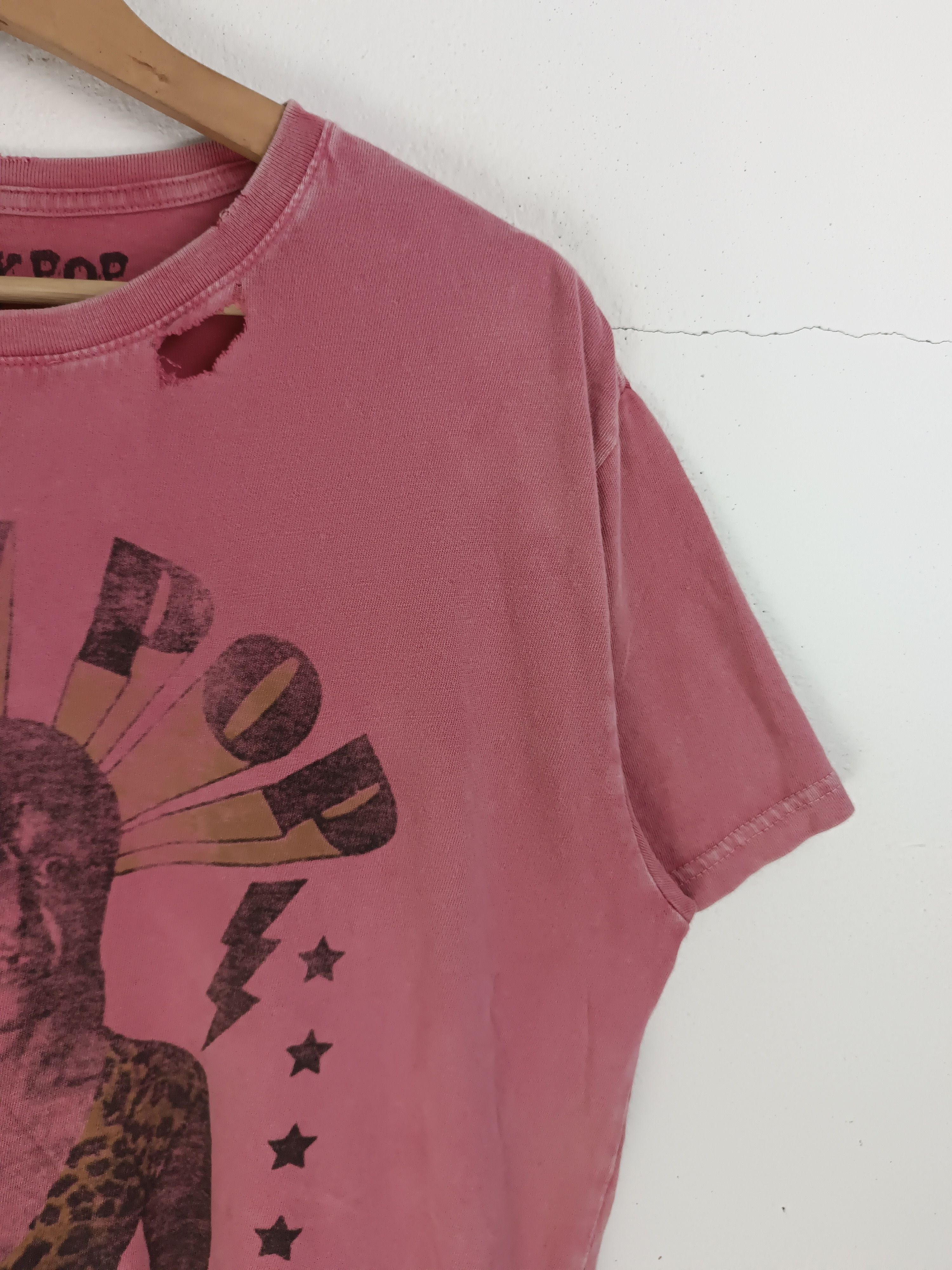 Band Tees THRASHED FADED VINTAGE IGGY POP I WANNA BE YOUR DOG TEE Size US L / EU 52-54 / 3 - 5 Thumbnail