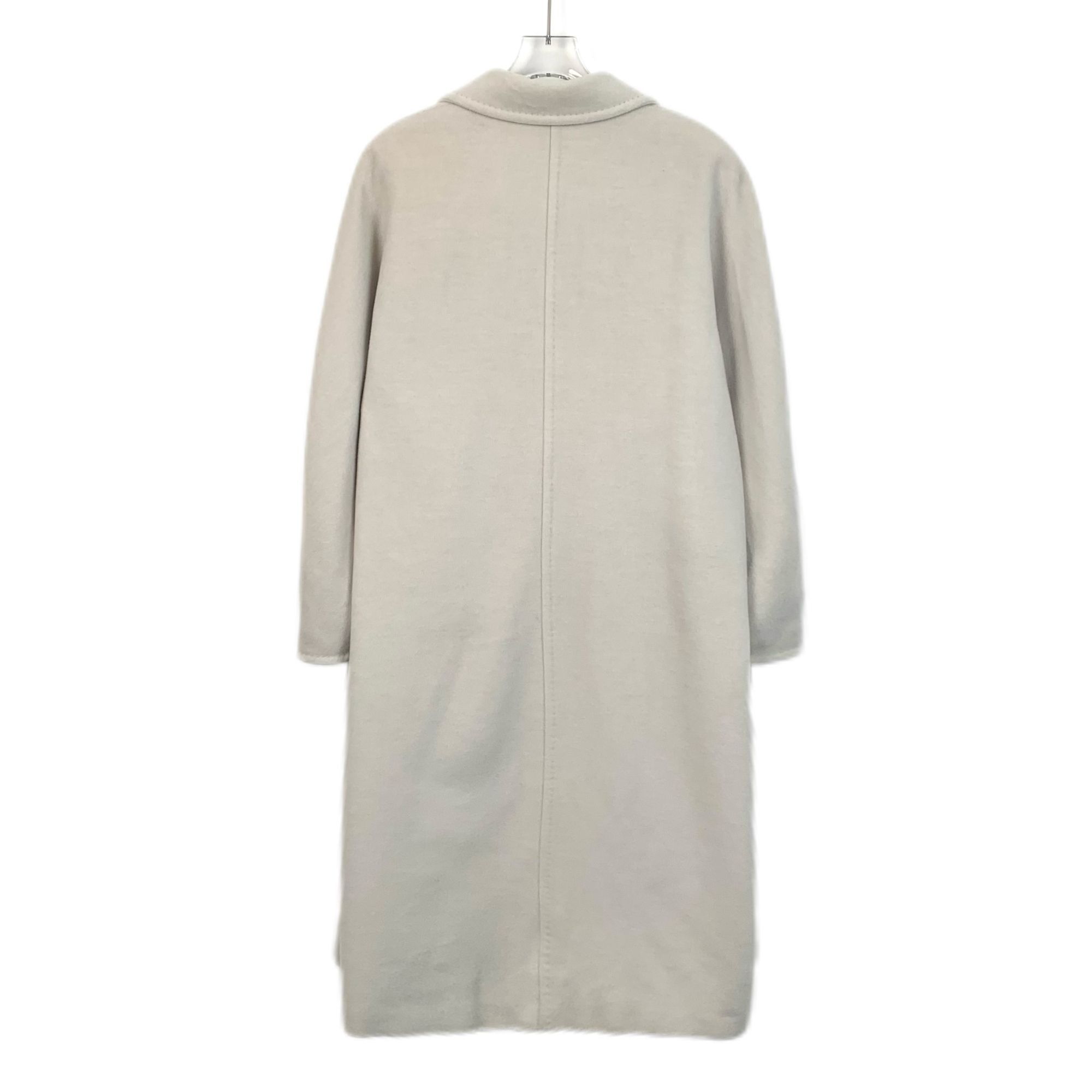 Max Mara Maxmara 101801 Beige Wool Double-Breasted Overcoat Made In I Size S / US 4 / IT 40 - 12 Thumbnail