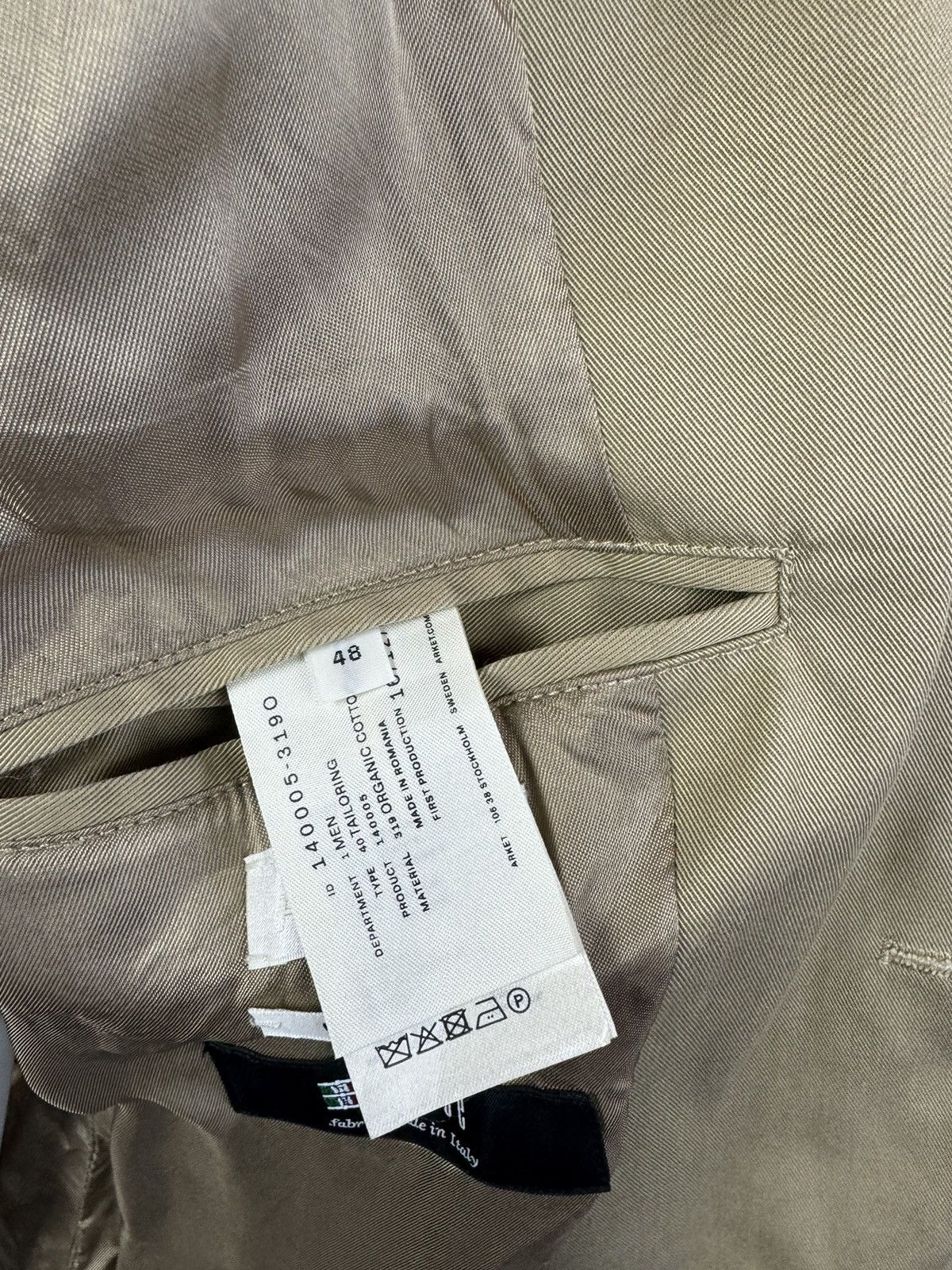 Arket Arket Beste 319 Beige Blazer Size 48R - 5 Thumbnail