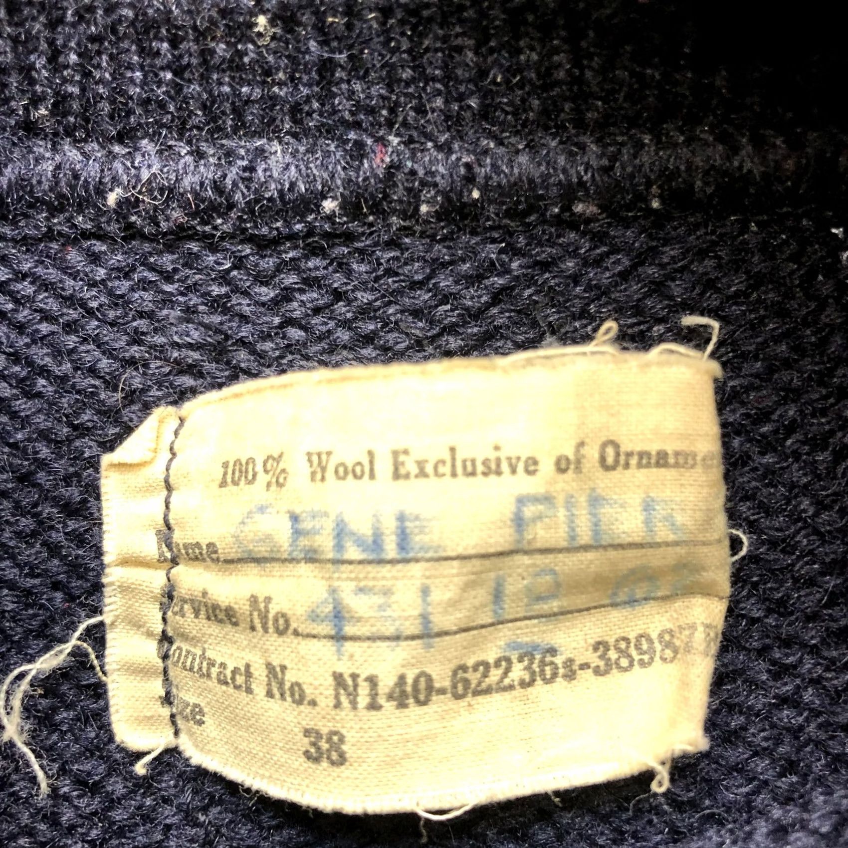 Vintage VINTAGE Blue Wool Sweater Mens Medium Mock Neck Heavyweight Knit Pullover Size US M / EU 48-50 / 2 - 4 Thumbnail