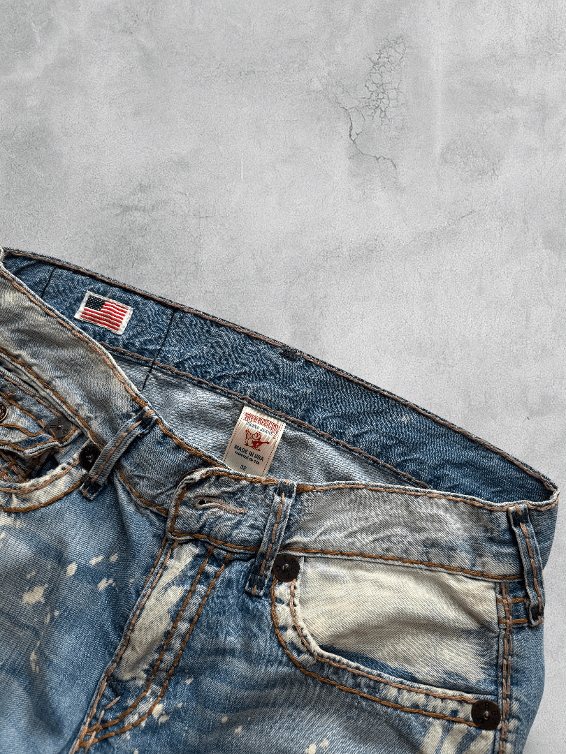True Religion *RARE* True Religion “Ricky Super T” Stitch jeans [AZULS] Size US 32 / EU 48 - 4 Thumbnail