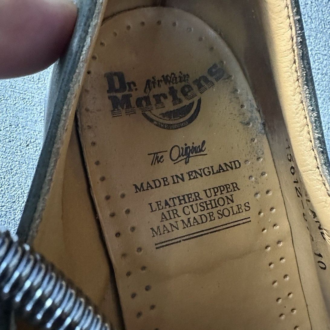 Dr. Martens Dr. Martens England Dusty Green Leather Oxford UK 10 US 11 Size US 11 / EU 44 - 8 Thumbnail