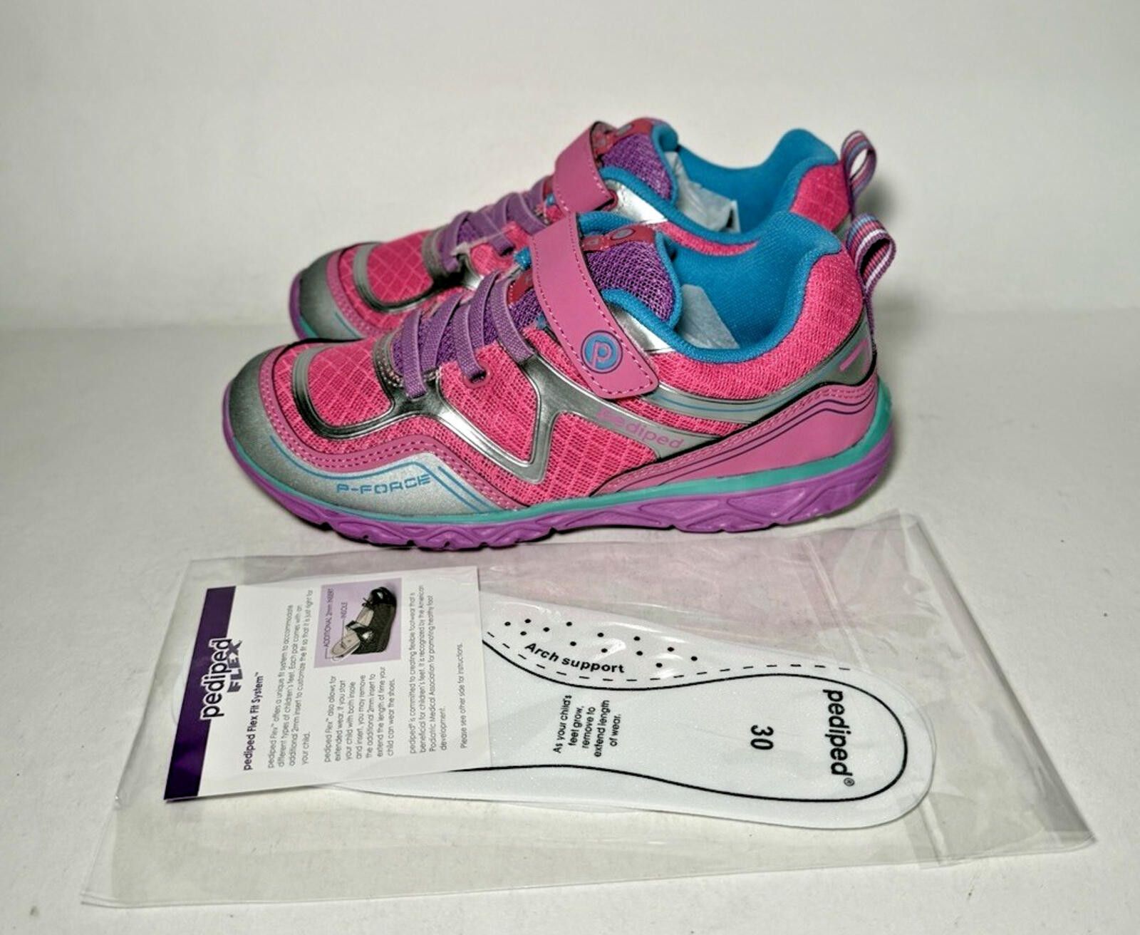 Other PEDIPED Force Flex Low Top Toddler Shoes Pink/ Silver Size US 12.5 / EU 45-46 - 1 Thumbnail
