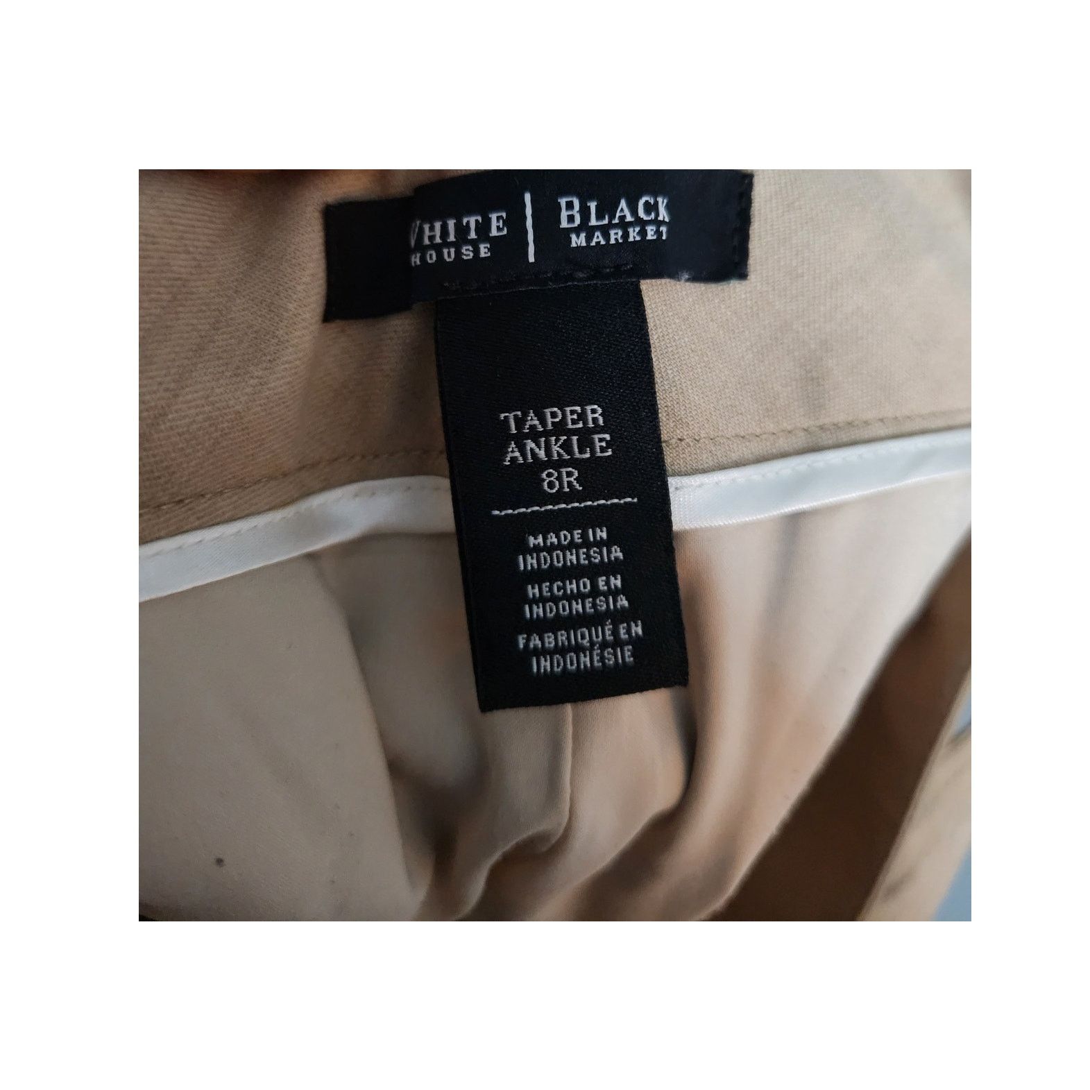 White House Black Market White House Black Market Womans 8R Tie Front Tapered Ankle Size 30" / US 8 / IT 44 - 4 Thumbnail
