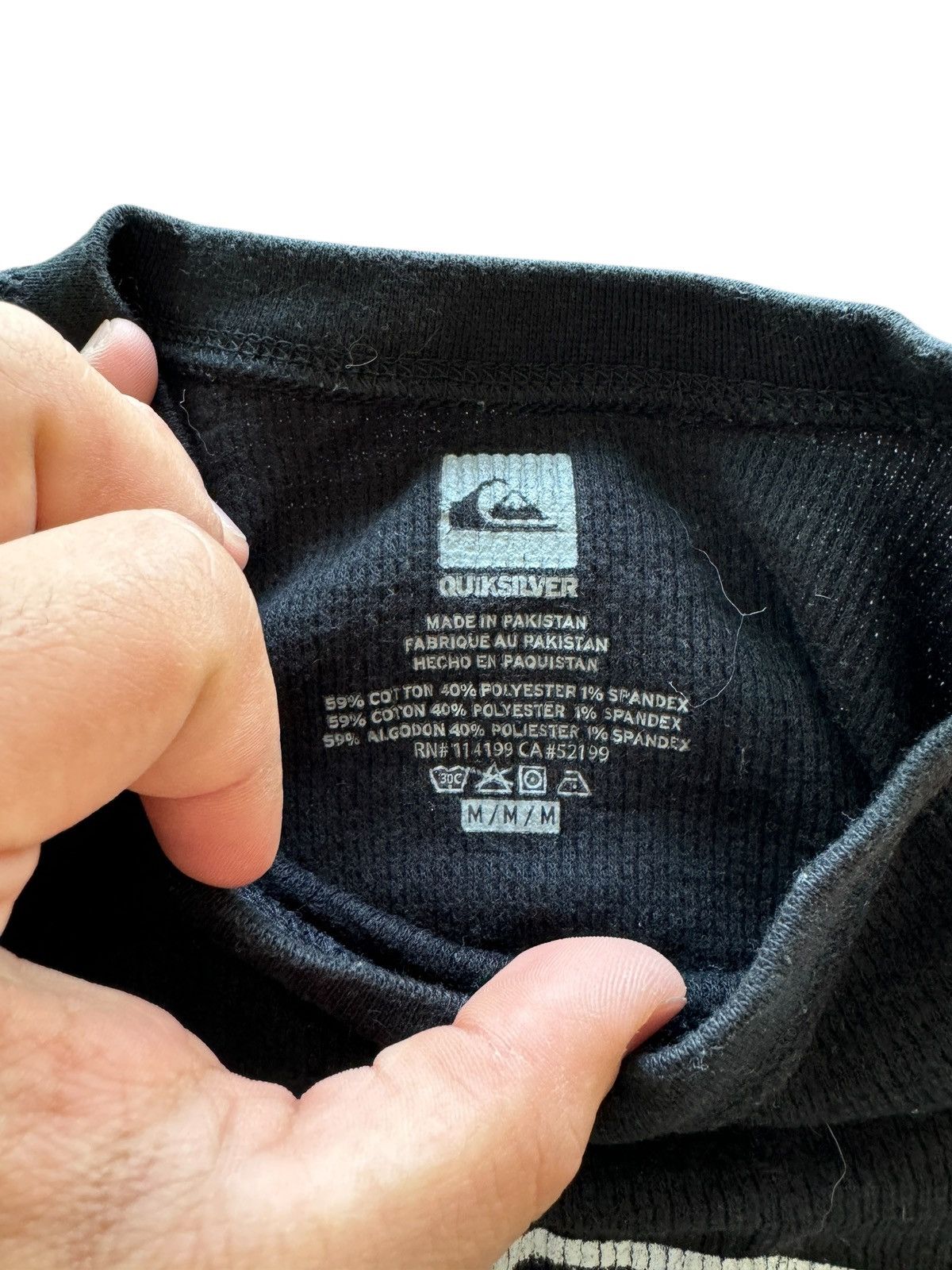Quiksilver Quiksilver Long Sleeve Thermal Graphic Print Logo T-Shirt Size M / US 6-8 / IT 42-44 - 4 Thumbnail