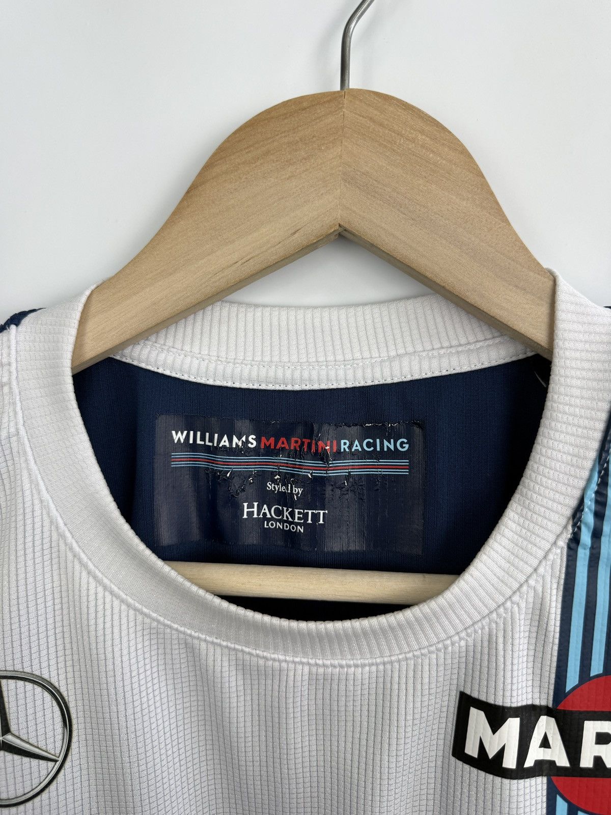 Hackett 🇬🇧 Hackett Williams Martini Racing Mercedes Jersey F1 Rare Size US L / EU 52-54 / 3 - 8 Thumbnail