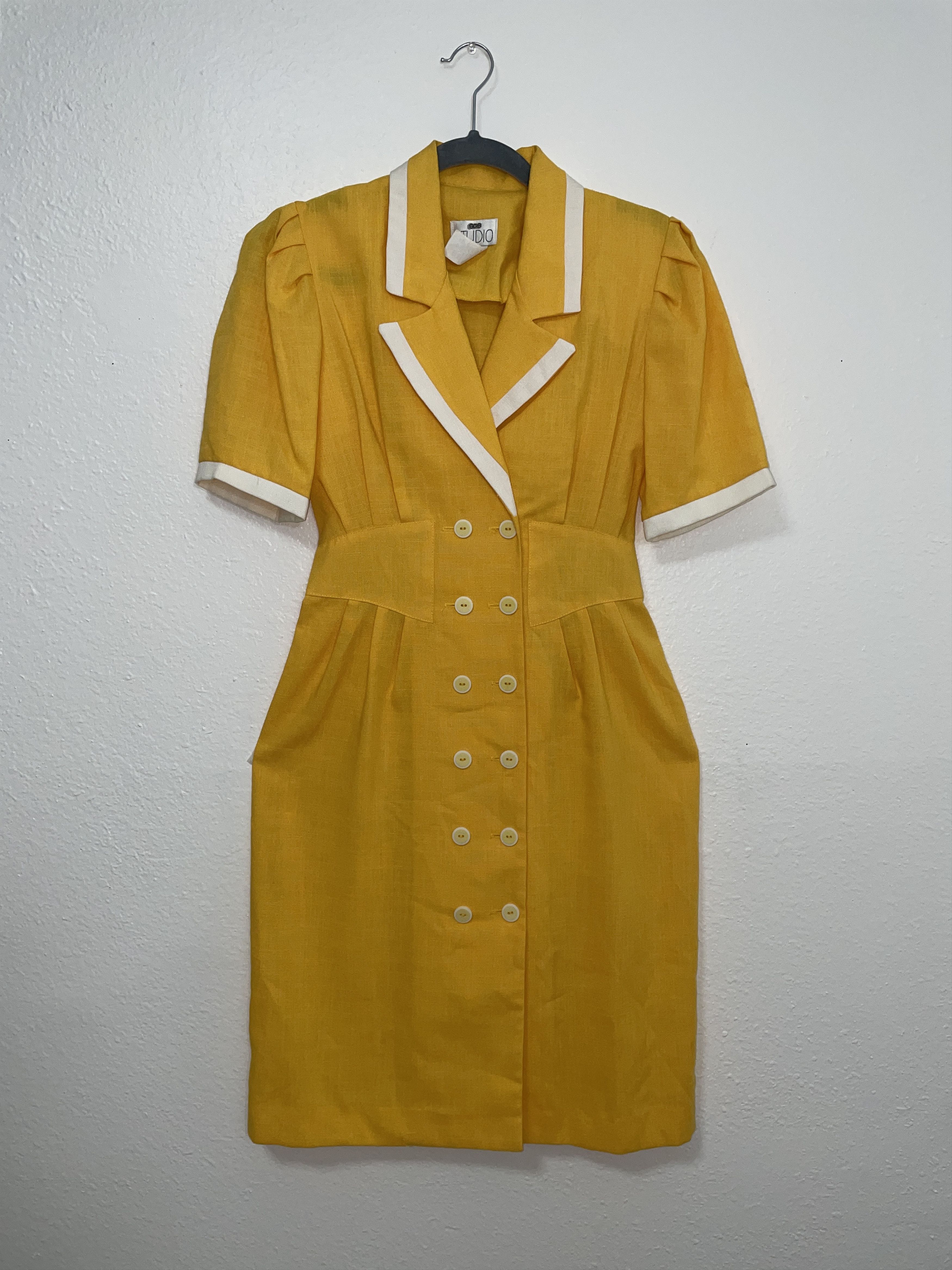 Other SGS Studios Yellow Vintage Dress Size M / US 6-8 / IT 42-44 - 1 Thumbnail