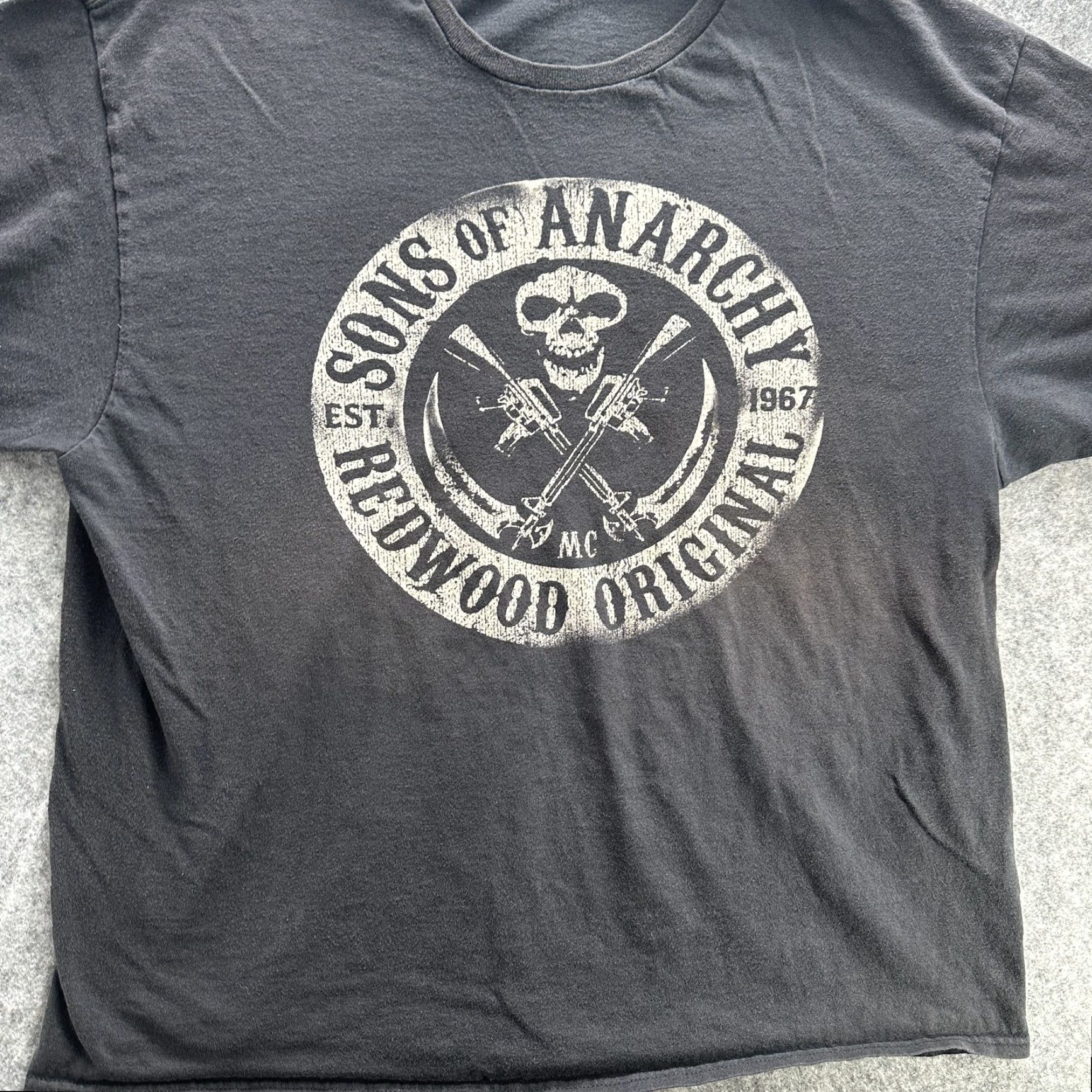 Vintage Sons of Anarchy Shirt Mens Extra Large Black Redwood Original MC TV Tee Size US XL / EU 56 / 4 - 5 Thumbnail
