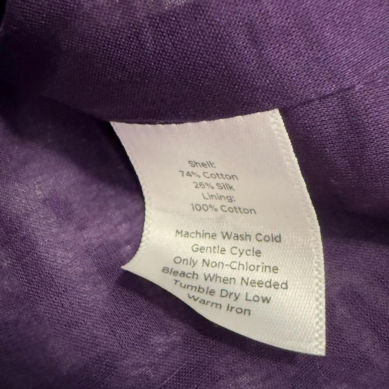 Other Talbots blue white & purple silk cotton mini skirt SZ 10 Size ONE SIZE - 5 Thumbnail
