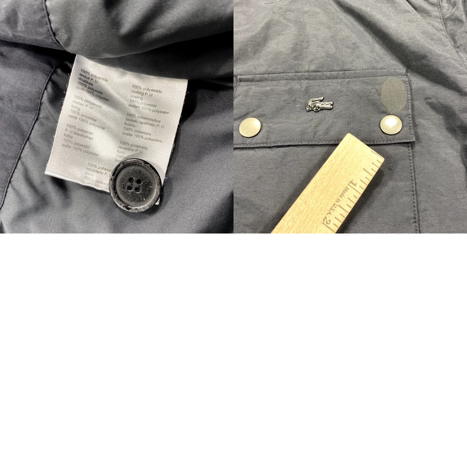 Lacoste Lacoste Jacket Mens XL Black Parka Windbreaker Quilt Lined Wind-Resistant Water Resistant Zipped Pockets Collared Lined Canvas Polyester Logo Zip Size US XL / EU 56 / 4 - 9 Thumbnail