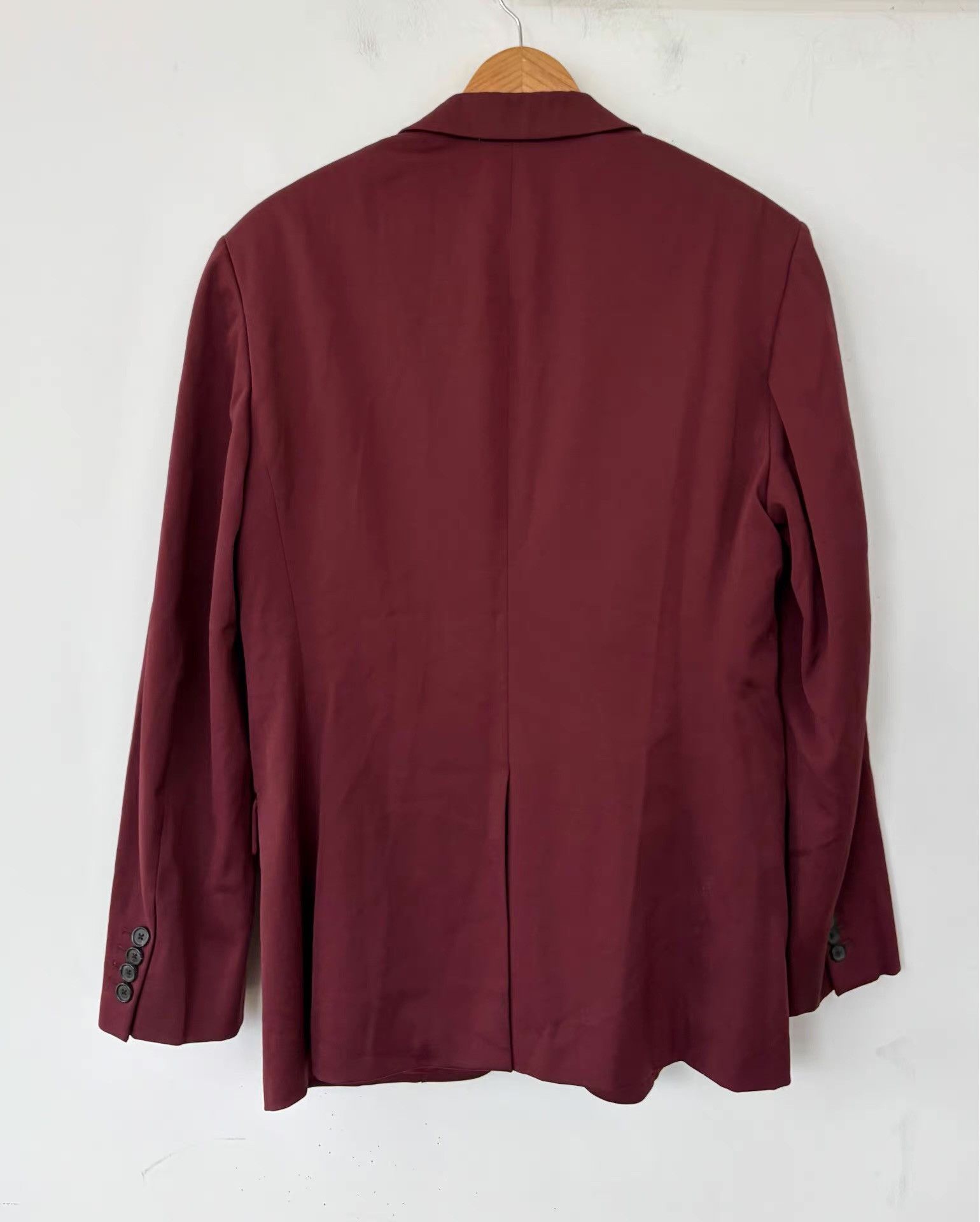 Prada Prada Men's Burgundy Blazer Ｑ21 Size 48R - 2 Thumbnail