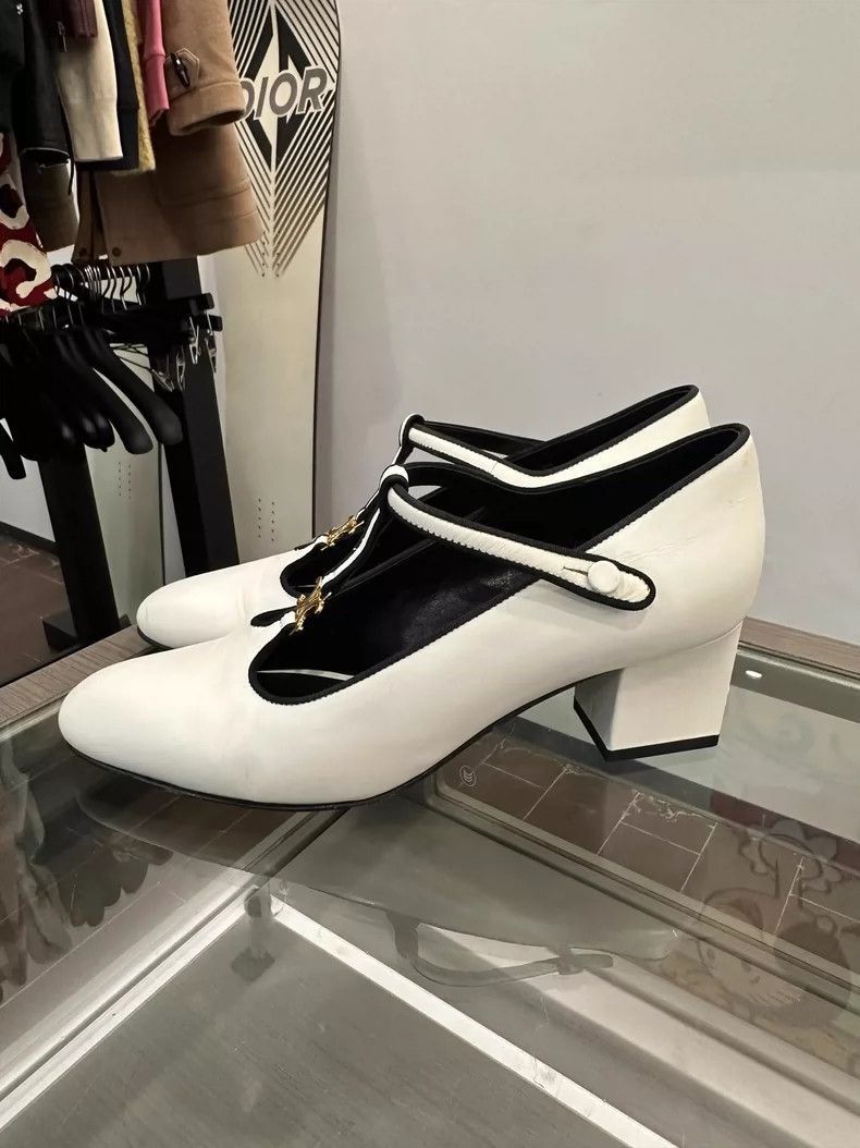Celine Celine Retro Logo Mary Jane Shoes 5.5cm Heels Size US 7.5 / EU 40-41 - 3 Thumbnail