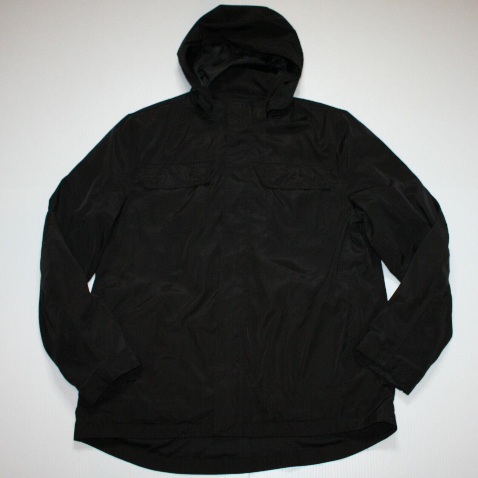 Kenneth Cole Black Nylon Blend Hooded Windbreaker Jacket size L Size US L / EU 52-54 / 3 - 1 Thumbnail