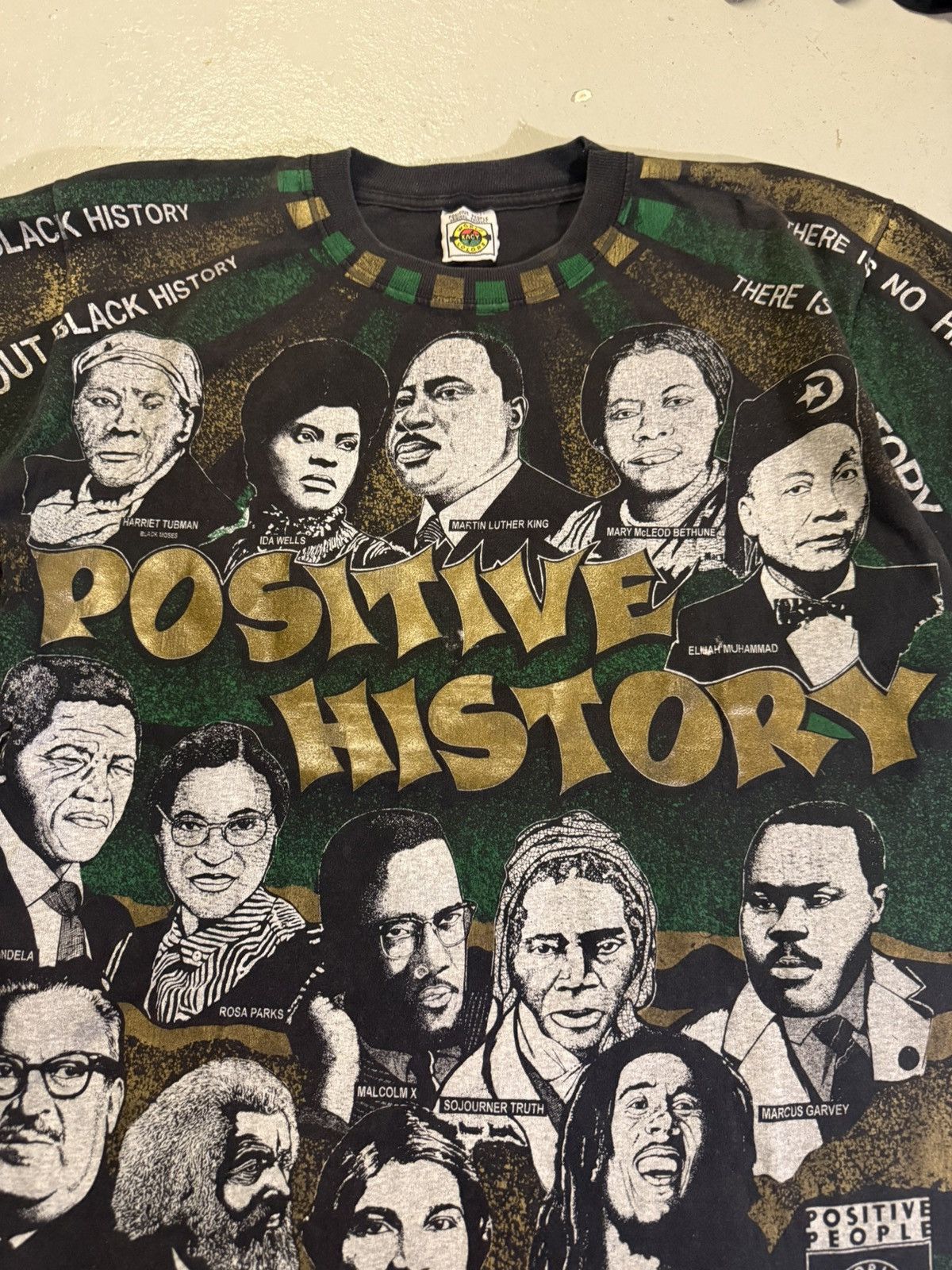 Vintage Vintage 90s Positive History All Over Print Shirt Size US XL / EU 56 / 4 - 2 Thumbnail