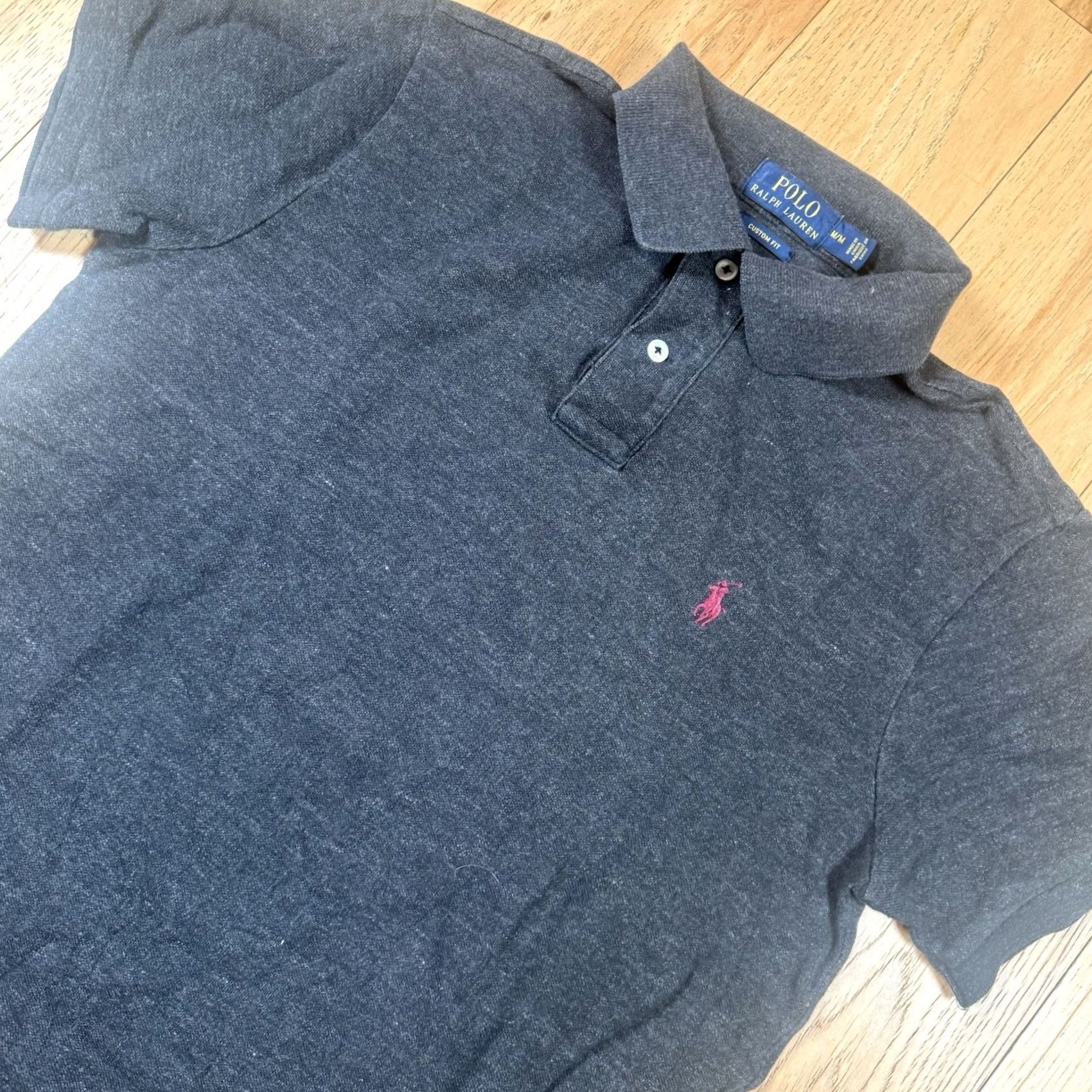 Ralph Lauren Ralph Lauren Polo Shirt Mens Medium Grey Custom Soft Touch Short Sleeve Polo Shirt M Gray Mens Size US M / EU 48-50 / 2 - 2 Thumbnail
